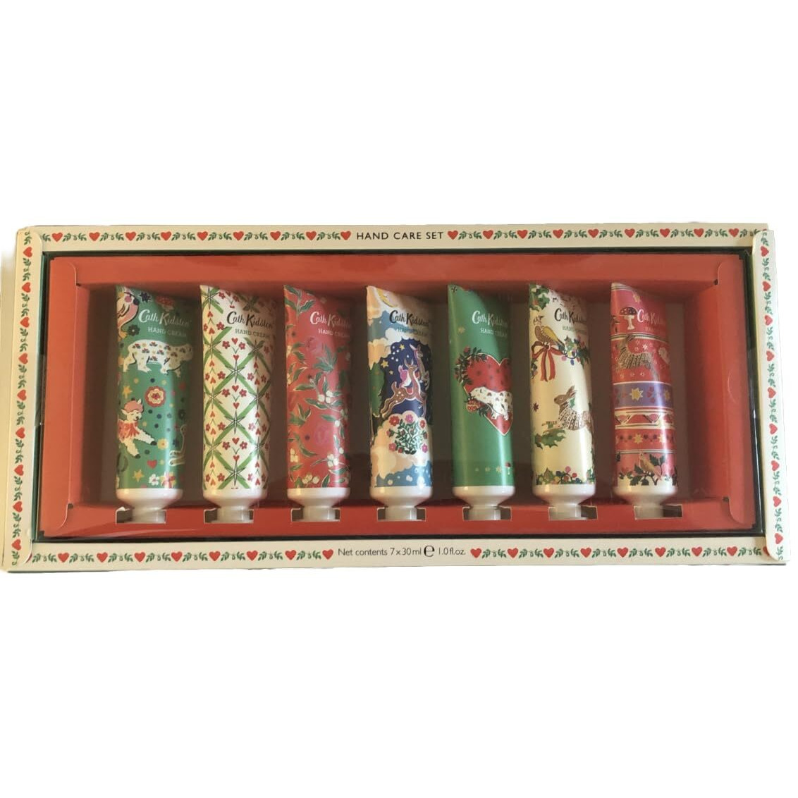 Heathcote & Ivory Cath Kidston Hand Cream Set 7 X 30Ml (Redberry & Cedar)
