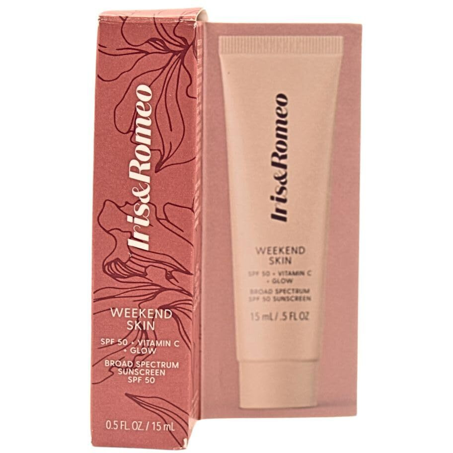 Iris&Romeo Mini Weekend Skin Spf 50 Instant Glow Tinted Mineral Sunscreen With Vitamin C + Niacinamide