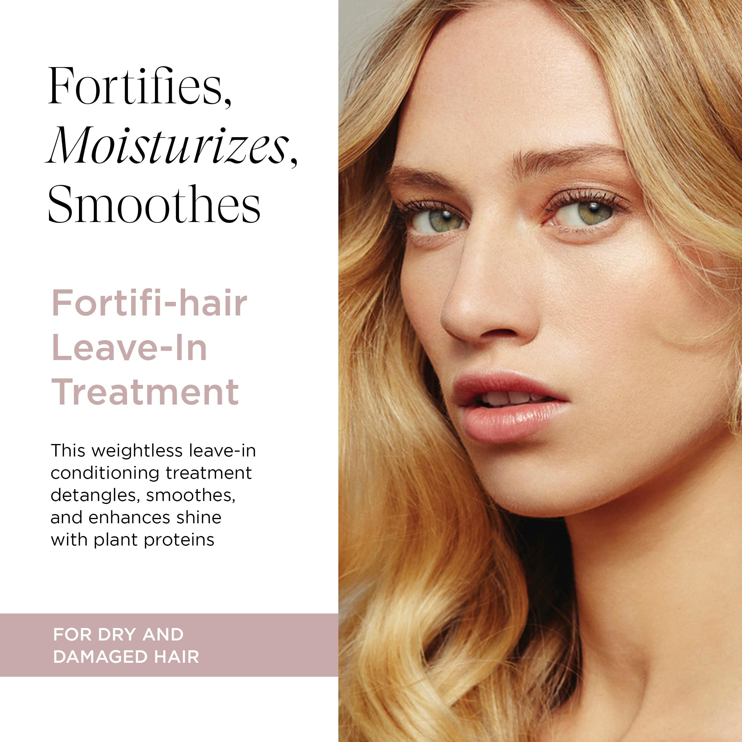 Fortifi-Hair Leave-In Treatment  Silky Hair Serum Smooths  Shines  And Revitalizes Dry And Damaged Hair  Vegan  5 Fl Oz