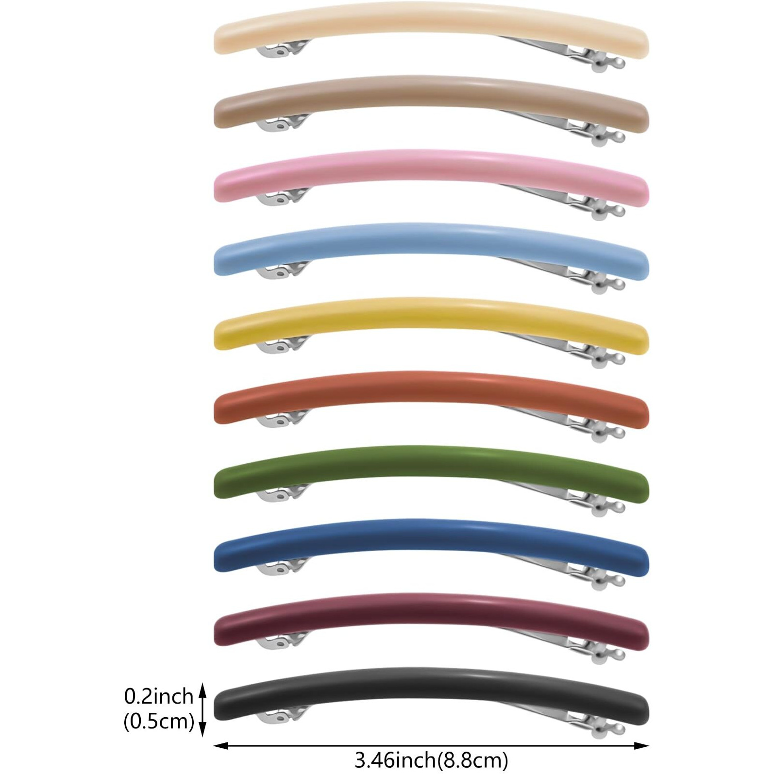 10 Pcs French Hair Clips Flat Hair Barrettes Strong Hold Vintage Hair Clips Cute Hair Styling Clips Metal Snap Hair Clasps Accessories For Women Girls
