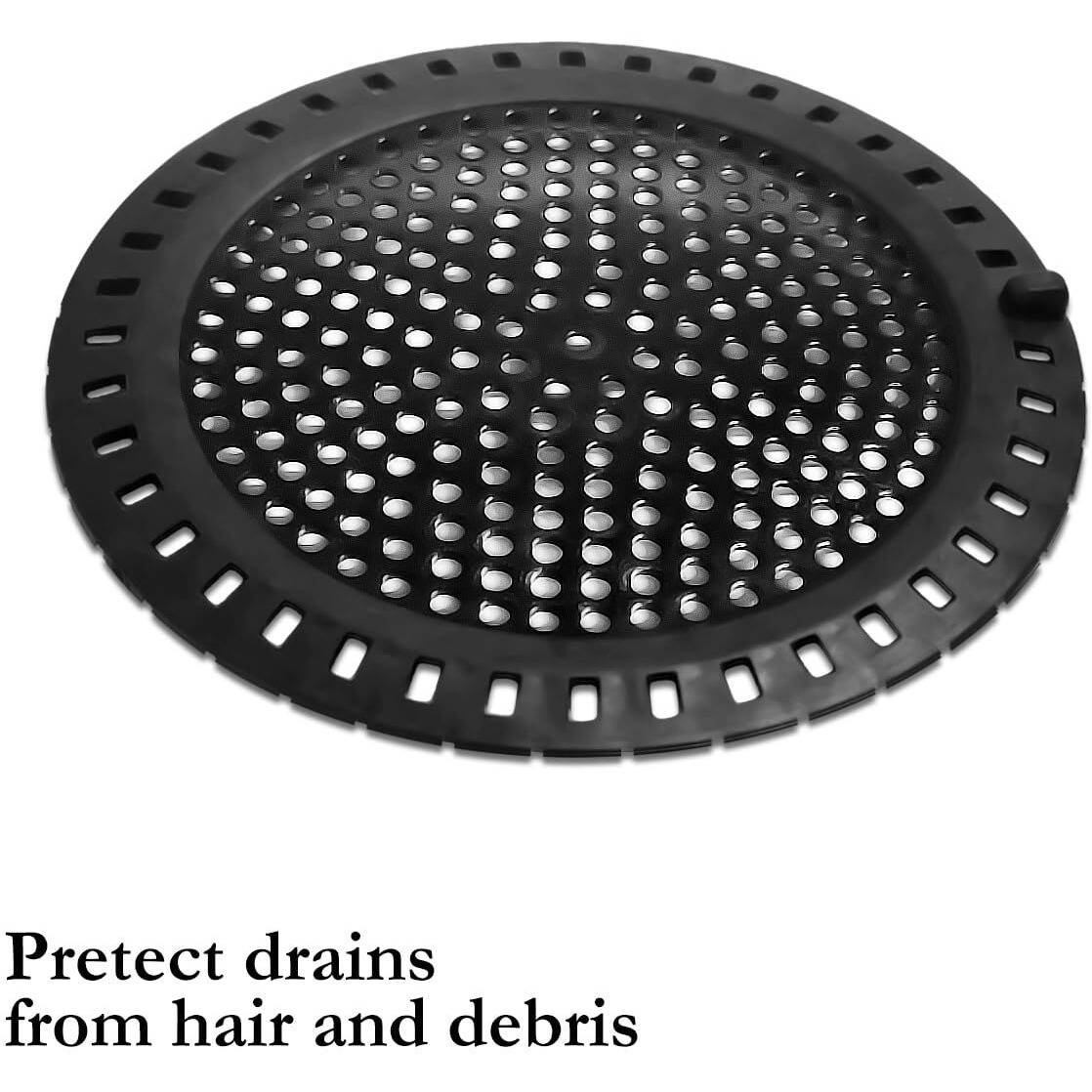 Huntonry Hair Drain Catcher  Shower Drain Hair Catcher  Shower Drain Strainer  Bathtub Drain Cover  Tub Drain Hair Catcher  Bathroom Sink Strainer  Bathroom Drain Protector  Flat  Round  Gold