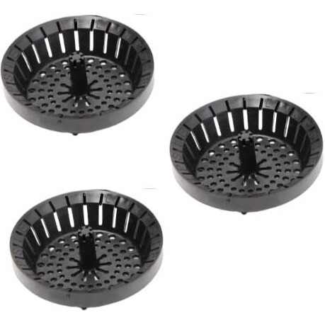 Dripsie Sink Strainer - Clog-Resistant And Flexible - Universal Kitchen Sink Drain Strainer - Made In The Usa (3-Pack Black)