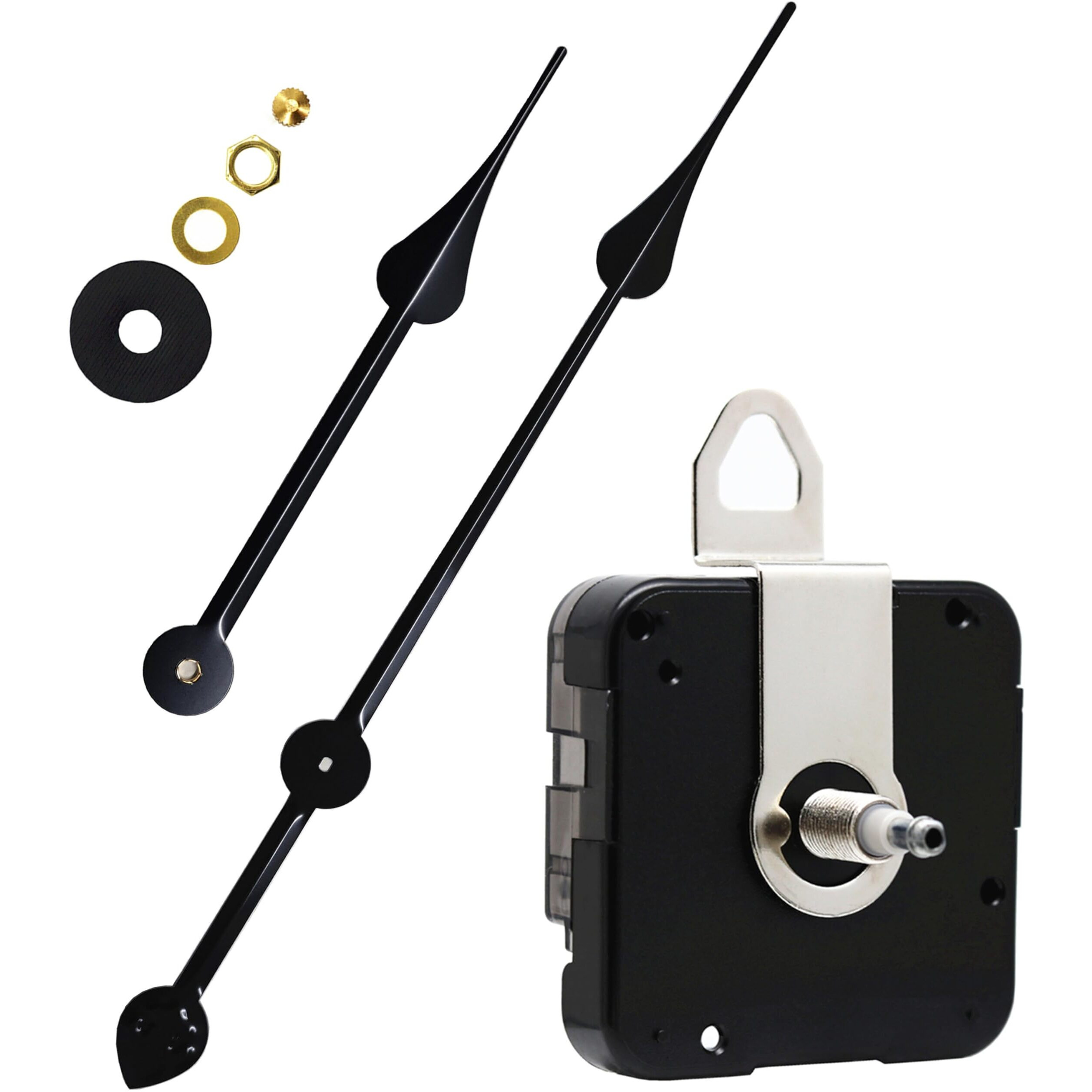 Tikround Original Youngtown 12888 High Torque I Shaft Clock Movement With Hands 5/16 Inch Maximum Dial Thickness  29/32 Inch Total Shaft Length With 330 Mm / 13 Inch Long Spade Hands.