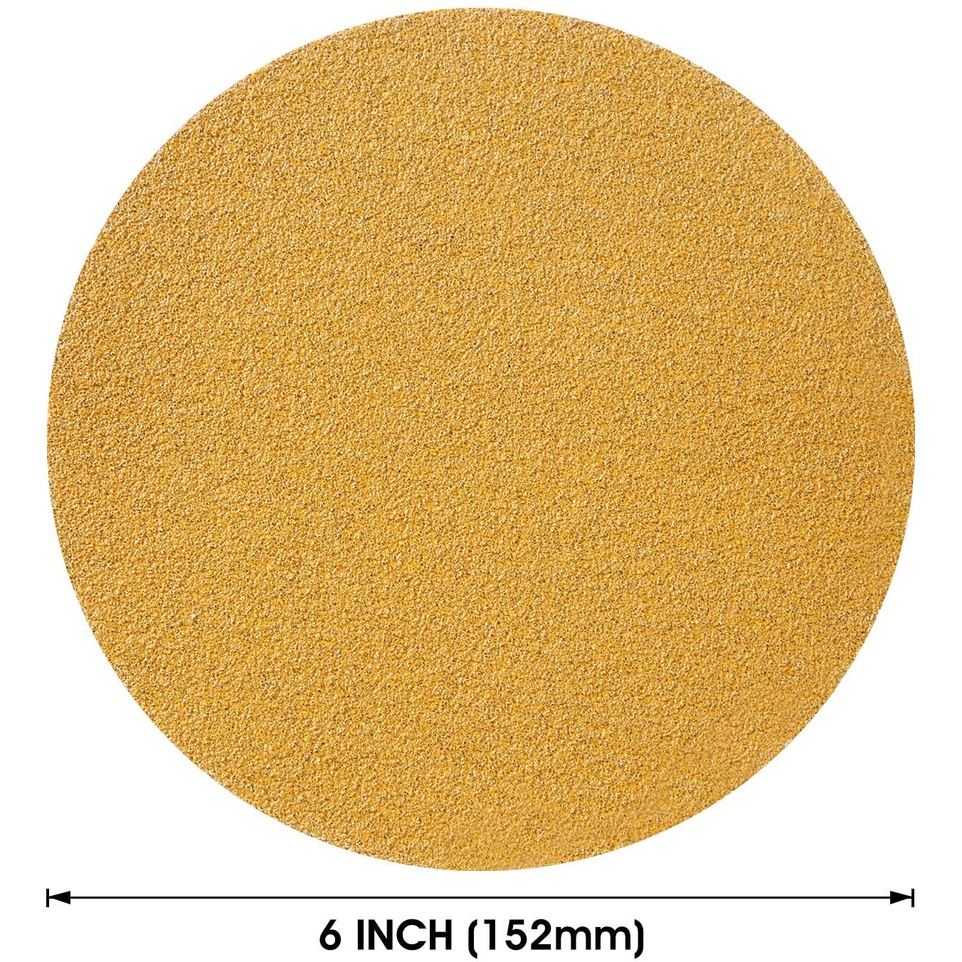 S Satc 100 Pcs Psa Sanding Discs  60 Grit Sandpaper Roll 6 Inch Adhesive Backed Sandpaper Sander Attachment For Drill Aluminum Oxide Round Automotive Sandpaper With Sticky Back