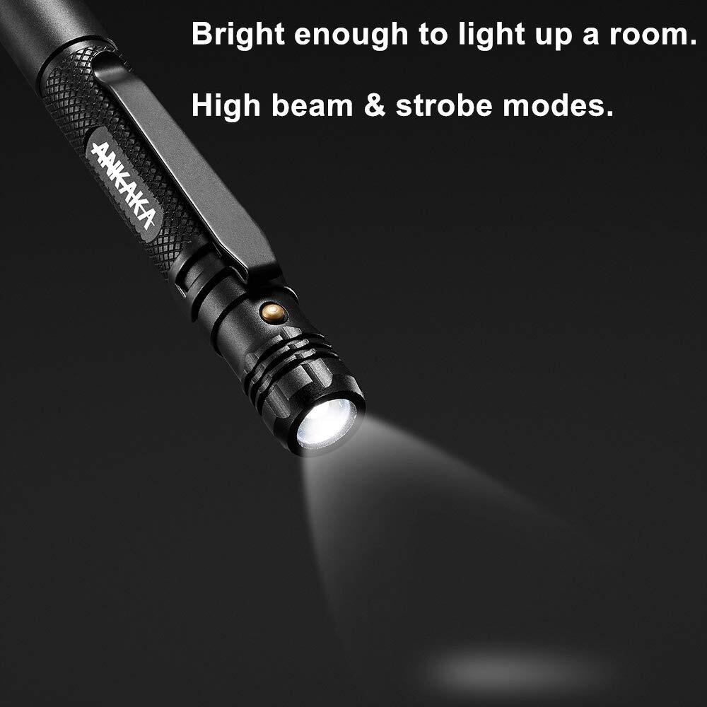 The Most Loaded 6-In-1 Tactical Pen Solves Other Brands' Weaknesses Self Defense Tip + Flashlight + Ballpoint + Bottle Opener + Screw Driver + Hexagonal Wrench  5 Ink Refills + 6 Batteries + Gift Box