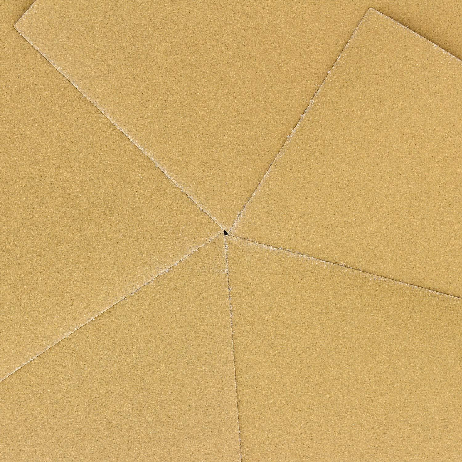 Dura-Gold Premium 1/4 Sheet Gold Sandpaper Sheets  320 Grit (Box Of 25) - 4.5"" X 5.5"" Size Hook & Loop Backing  Wood Furniture Woodworking  Auto Paint - For Palm Sanders  Clip-On  Hand Sanding Blocks