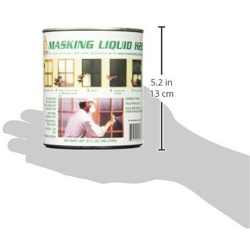 Associated Paint Available 157026 80-400-4 H20 Masking Liquid  1 Quart  Clear  32 Fl Oz (Pack Of 1)