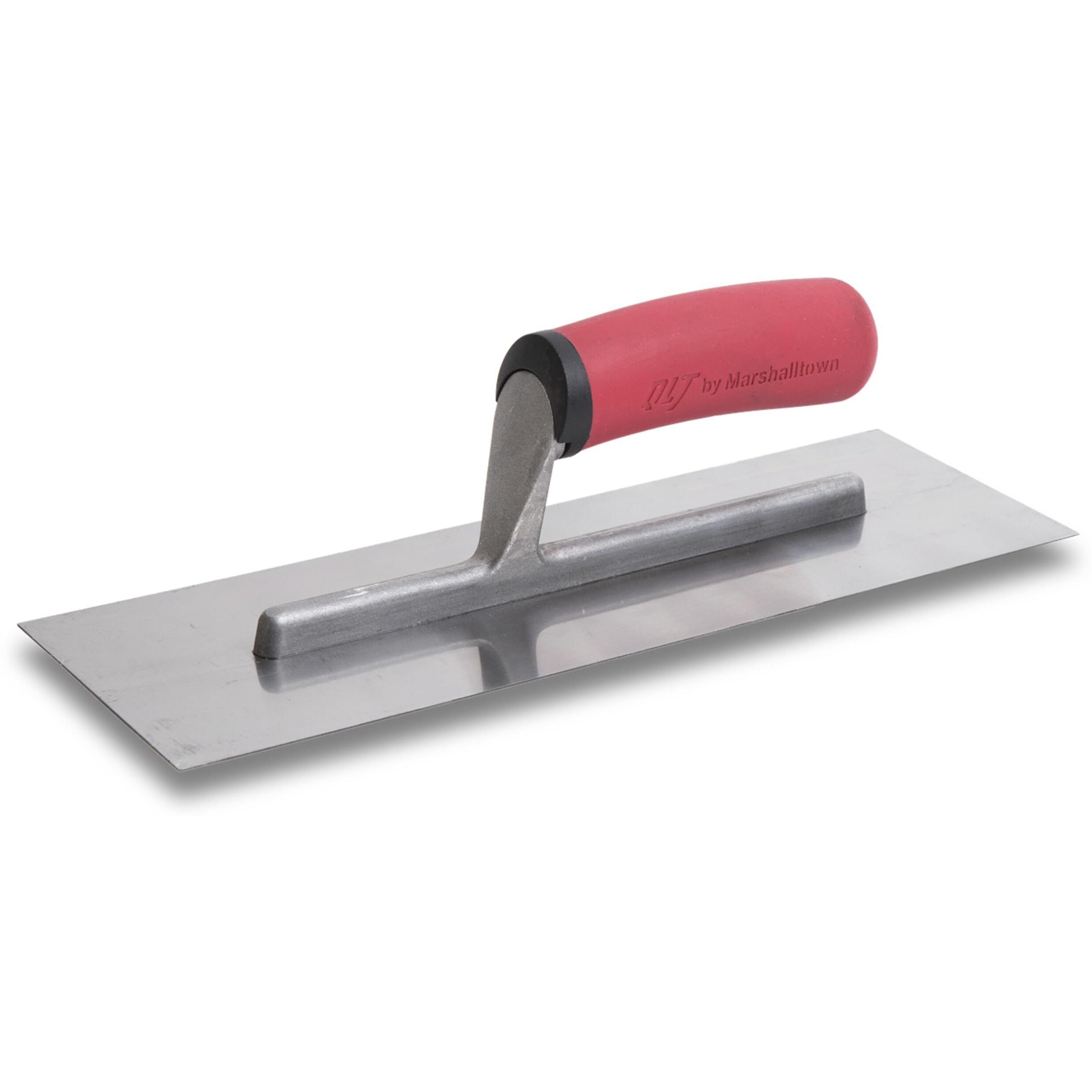 Marshalltown Qlt Concrete Finishing Trowel  14 X 4 Inch Stainless Steel Blade  Soft Grip Handle  Ft144Ss
