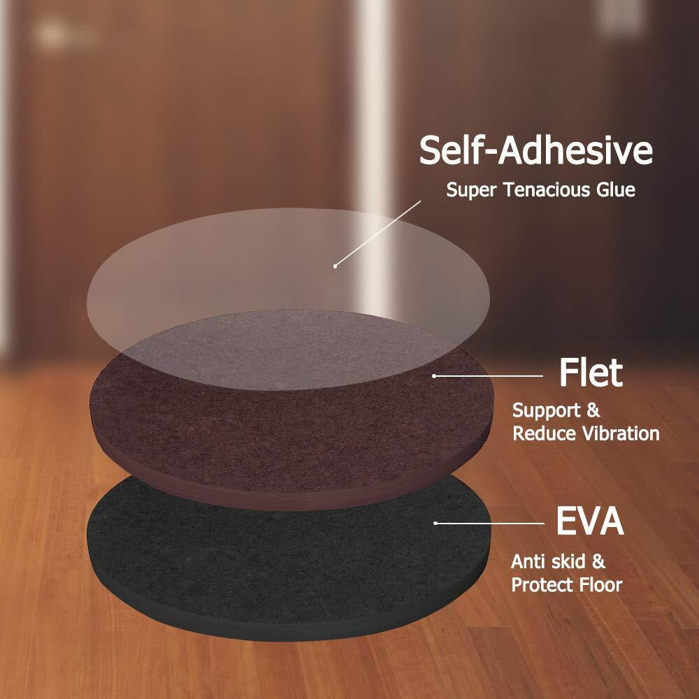 Yelanon Non Slip Furniture Pads -12Pcs 3 Furniture Grippers  Non Skid For Furniture Legs Self Adhesive Rubber Feet Furniture Feet  Anti Slide Hardwood Floors Protectors For Keep Couch Stoppers