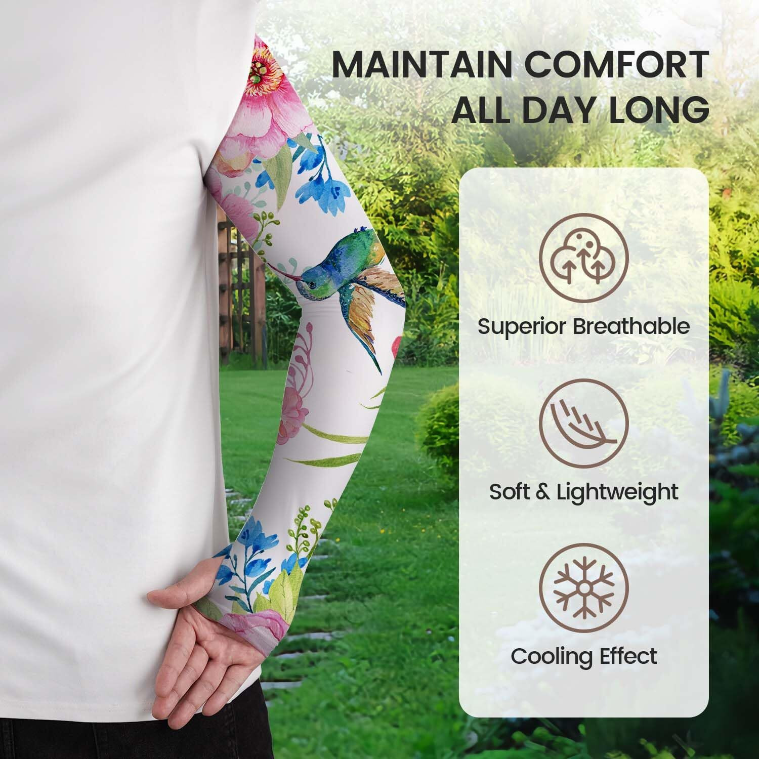 Yphcdo Gardening Sleeves For Women Farm Sun Protection Thorn Proof Cooling Arm Sleeves To Cover Arms For Garden Sports