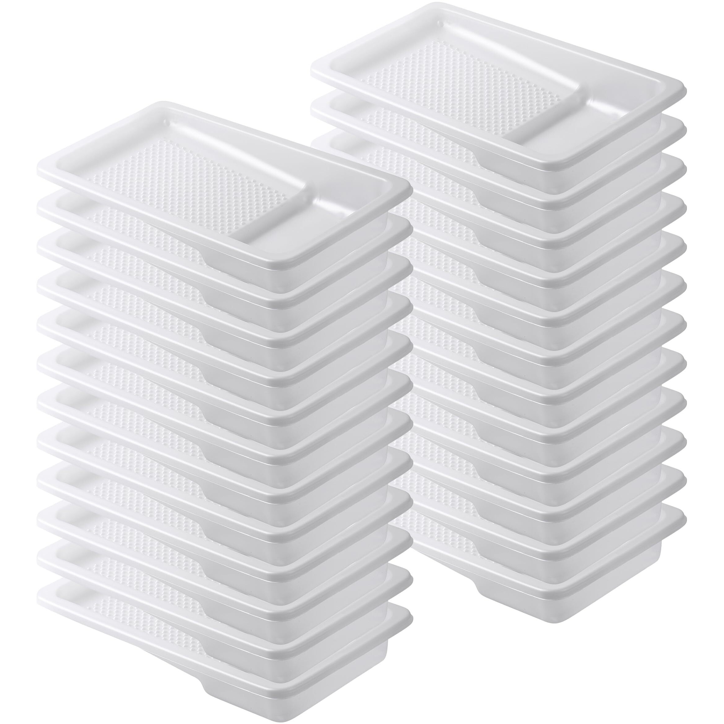 Bates- Paint Tray Liner  4 Inch  24 Pack  Paint Pans Trays  Plastic Paint Tray  Disposable Paint Tray  Paint Roller Tray  Paint Trays For Painting Walls  Roller Tray Liners  Paint Pan Liners
