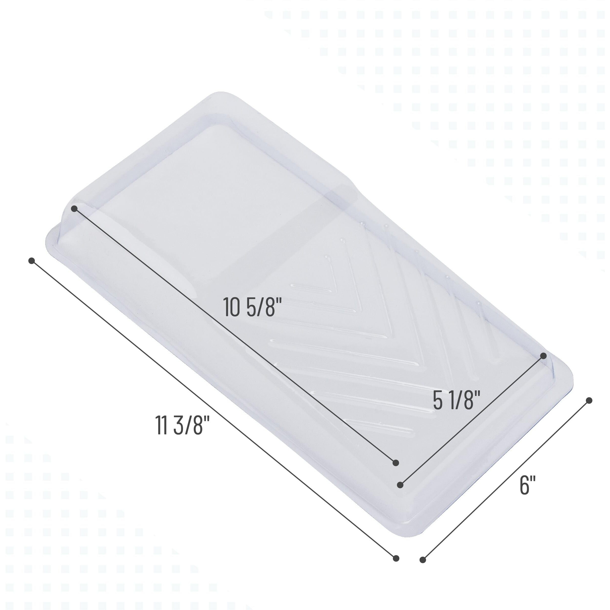 Bates- Paint Tray Liner  4 Inch  24 Pack  Paint Pans Trays  Plastic Paint Tray  Disposable Paint Tray  Paint Roller Tray  Paint Trays For Painting Walls  Roller Tray Liners  Paint Pan Liners