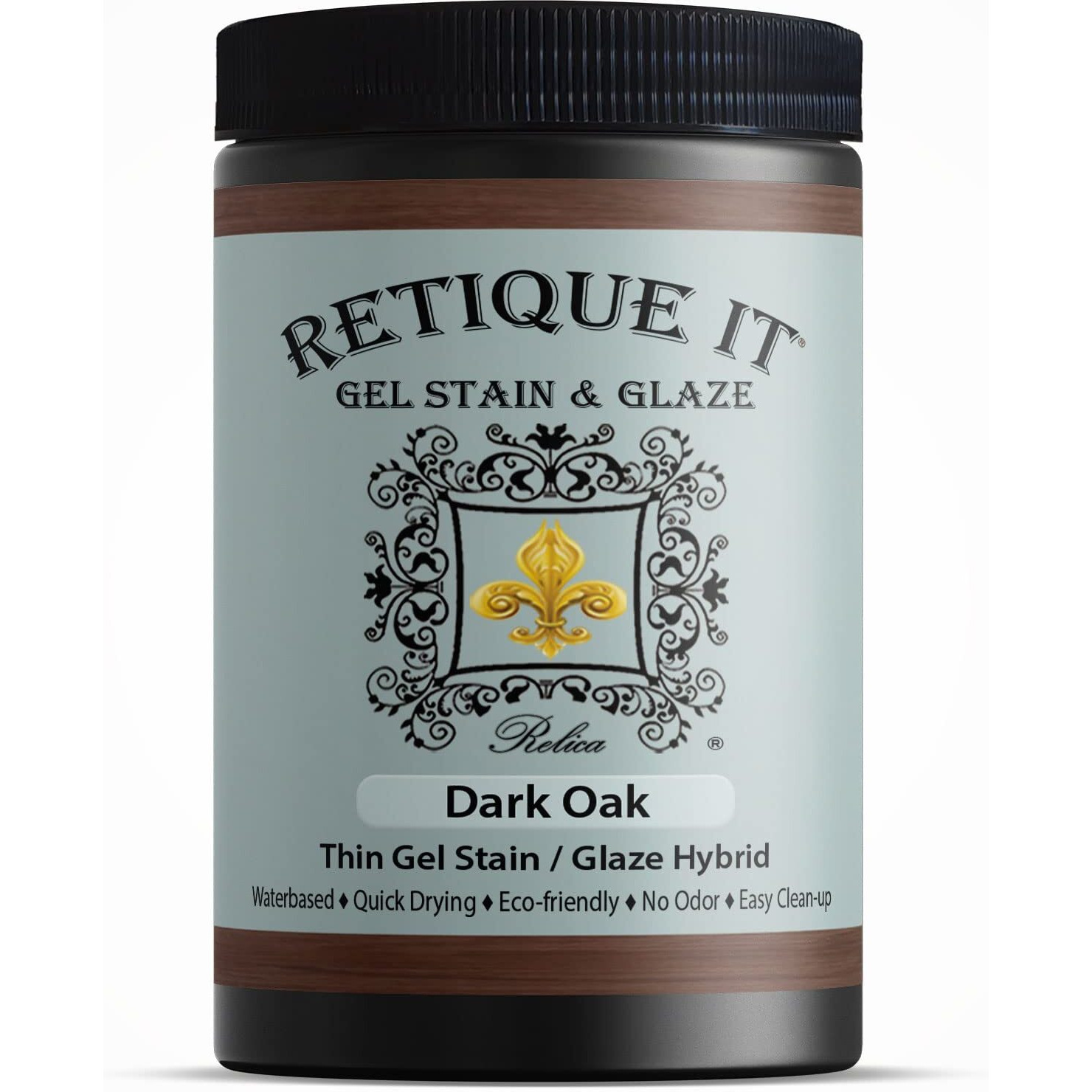 Water-Based Gel Stains By Retique It (32Oz Stain  25 Dark Oak)