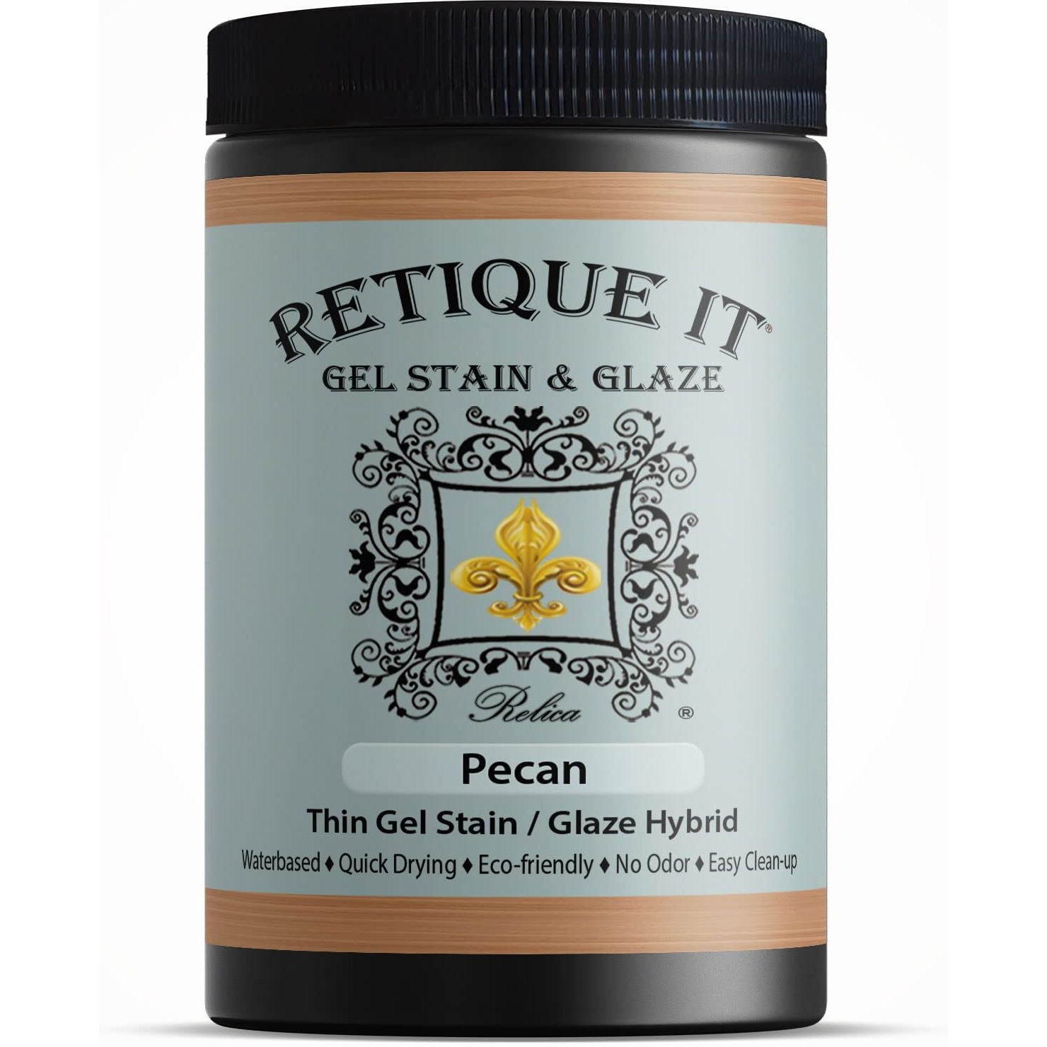 Water-Based Gel Stains By Retique It (32Oz Stain  60 Pecan)