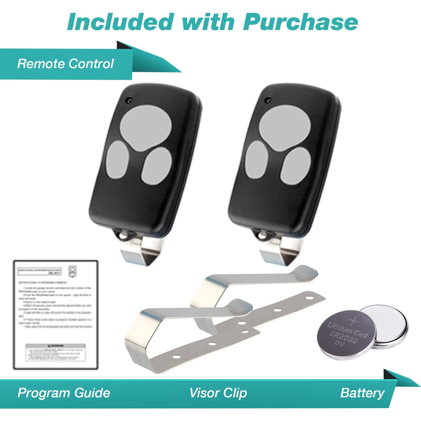 2 Garage Door Remotes For Wayne Dalton (372310 3973C 300643 309884 297134)