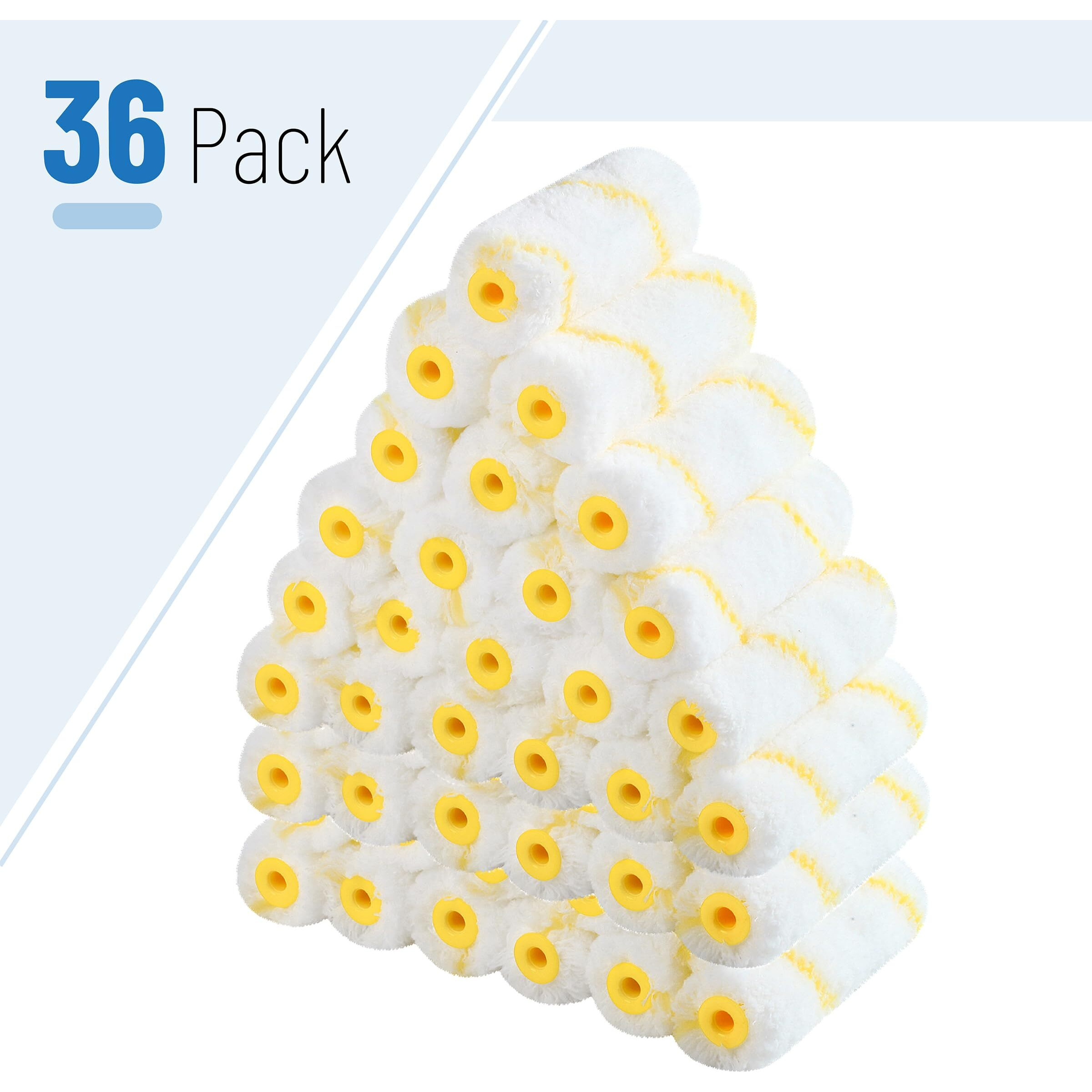 Bates- Paint Roller Covers  36 Pack  4-Inch Covers For Paint Roller 4 Inch Paint Roller Covers  4 Paint Roller Covers  Covers For Paint Rollers 4 Inch  4 Inch Rollers For Painting Small Paint Rollers