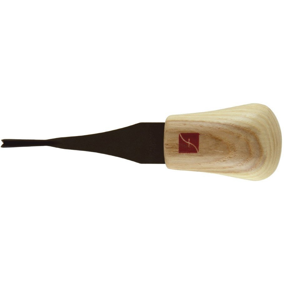 Flexcut Palm V-Tool  High Carbon Steel  Solid Ash Handle  5/32 Inch  45 Degrees (Fr317)