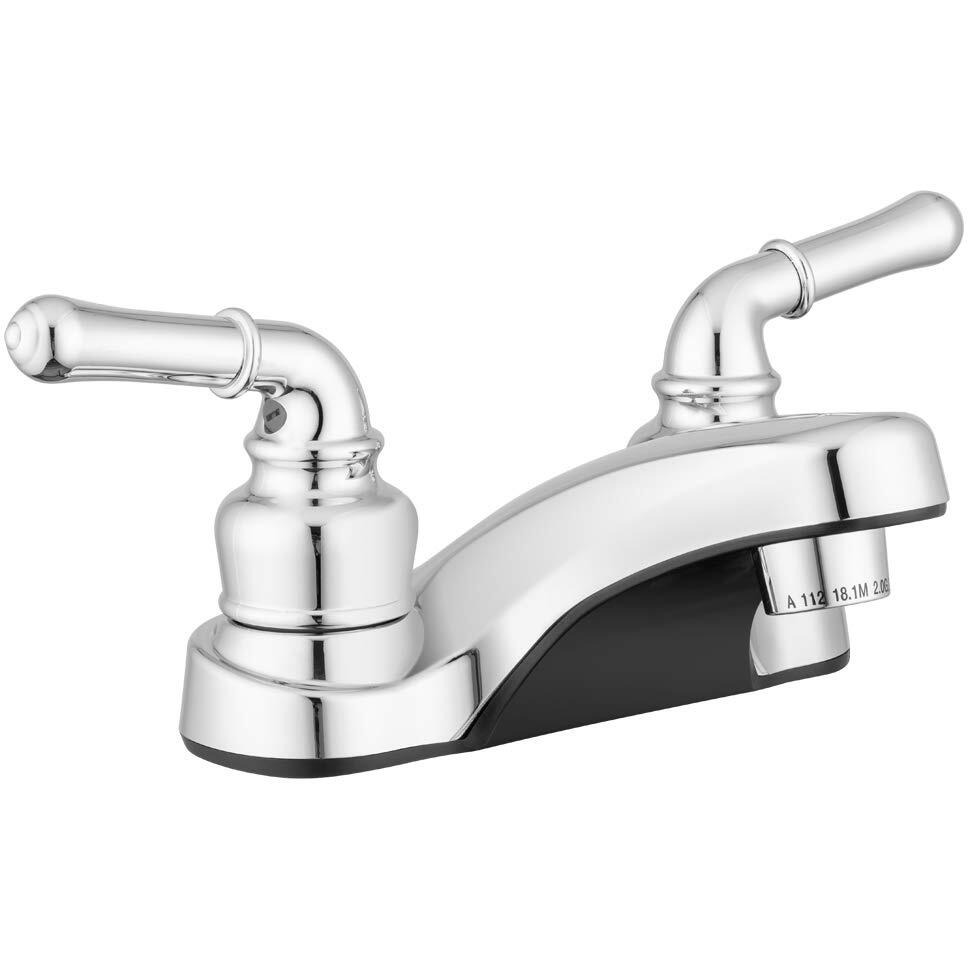 Pacific Bay Lynden Bathroom Sink Faucet - Metallic Plating Over Lightweight Abs Plastic (Chrome)