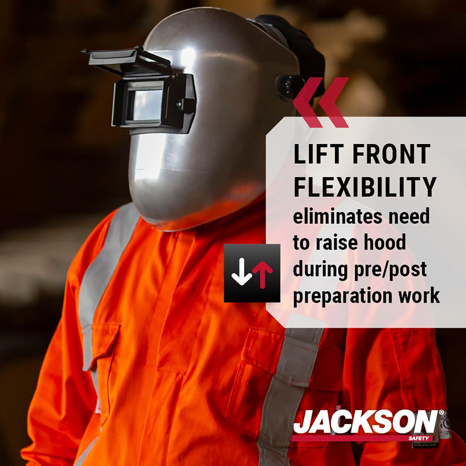 Jackson Safety Pl 280 Pipeline Welding Hood - Flip Front Welding Helmet - Shade 10  Ansi Z87.1 (Multiple Headgear Styles And Colors)