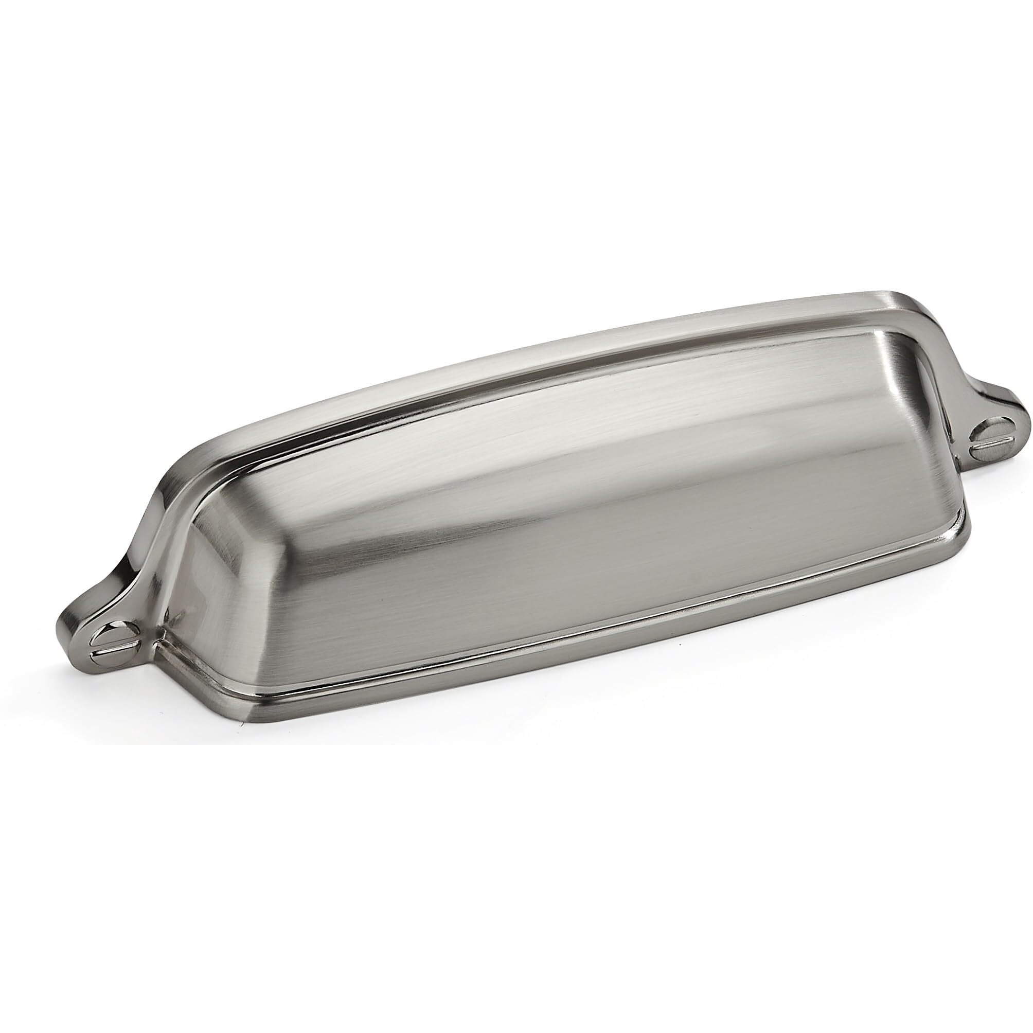 Khtumeware 2 Pack 3-3/4 Inch(96 Mm) Drawer Pulls Brushed Satin Nickel Cabinet Cup Pulls Cabinet Hardware Kitchen Cabinet Handles Bin Cup Pulls For Kitchen Cabinets.