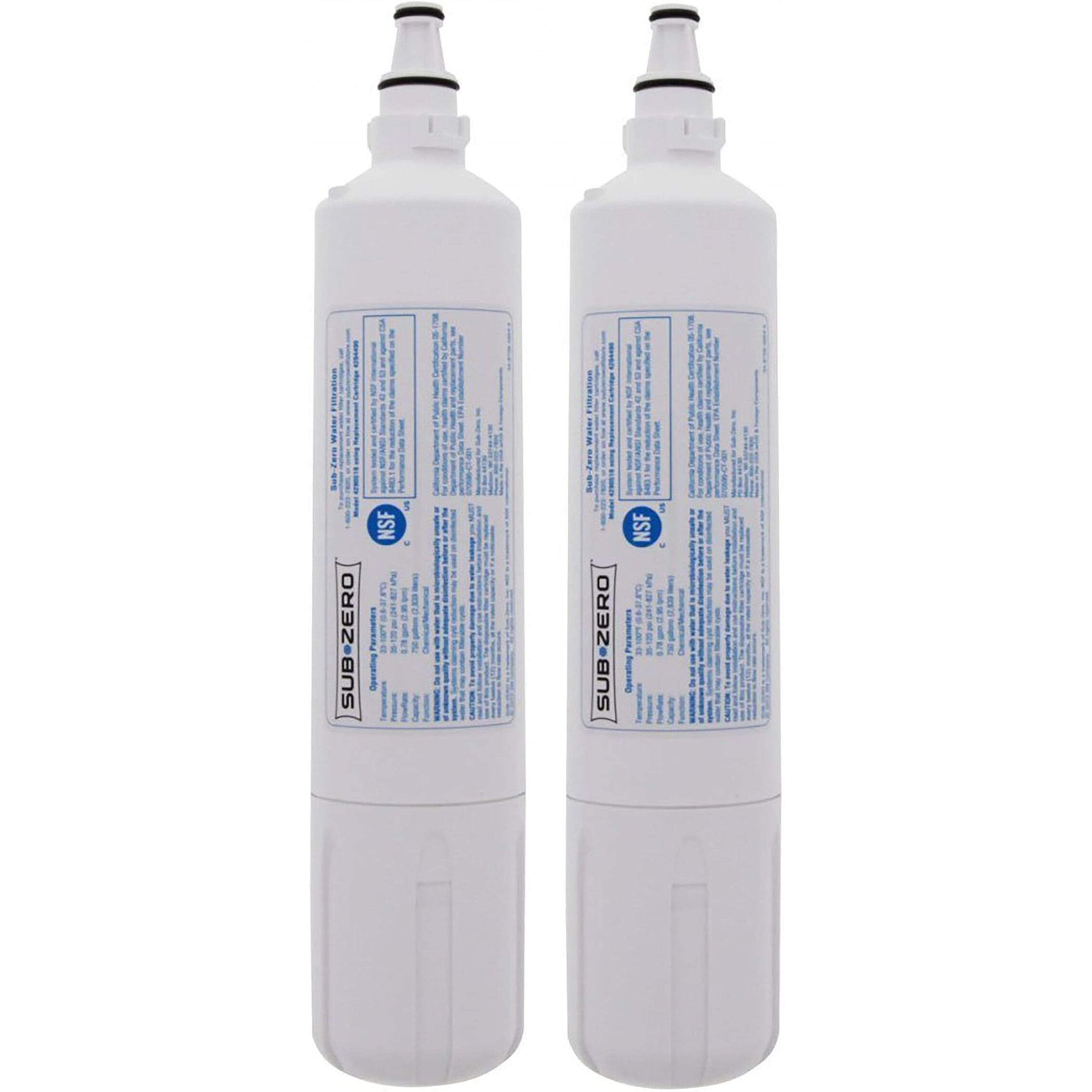 Sub-Zero 4204490 Refrigerator Water Filter Replacement Cartridge 2 Pack