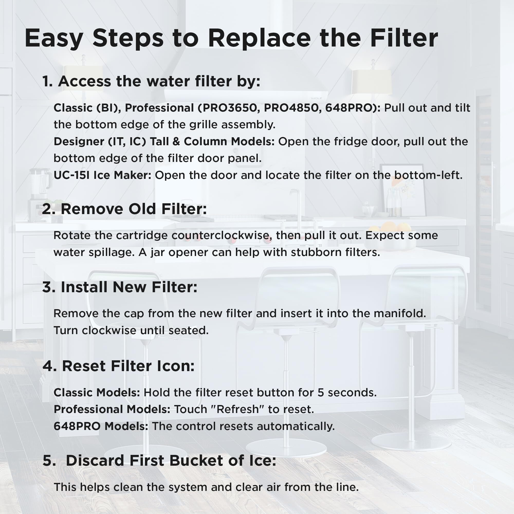 Sub-Zero 4204490 Refrigerator Water Filter Replacement Cartridge 2 Pack
