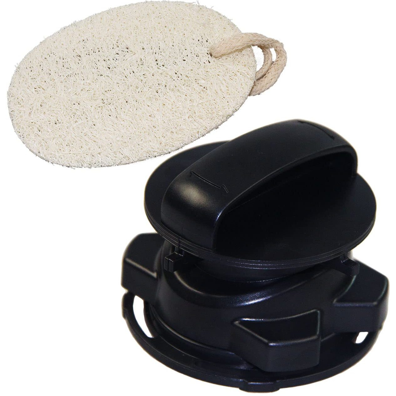 75257 Magnetic Stopper For Insinkerator Insinkerator Garbage Disposal 75052  74094  74052  74275  (And Natural Loofah)- Black