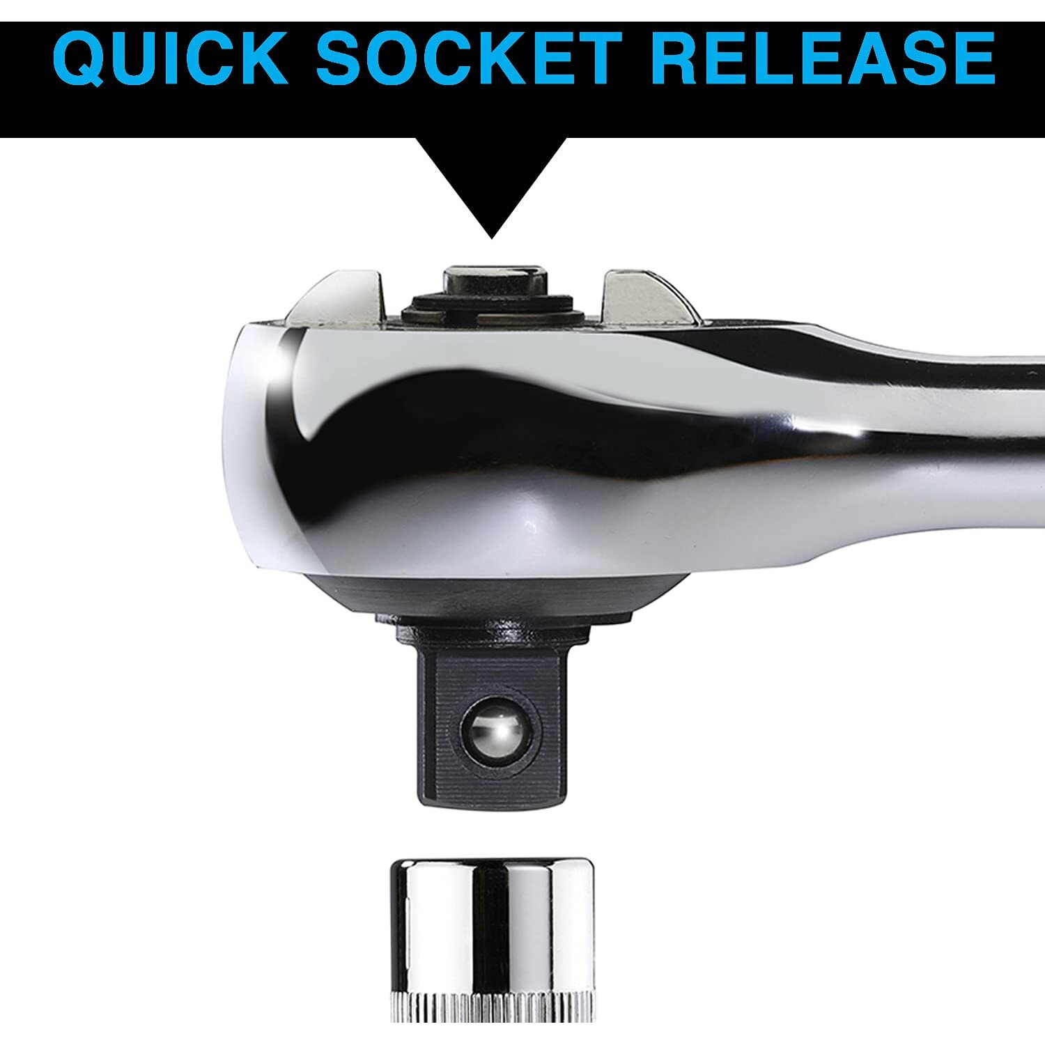 Zero Degree 38150 Ultra-Precise Gearless Ratchet - Nickel Plated High-Carbon Steel With Asme Certified Torque - Durable & Rust-Resistant - Used For Tight Spaces  1/4"" Drive