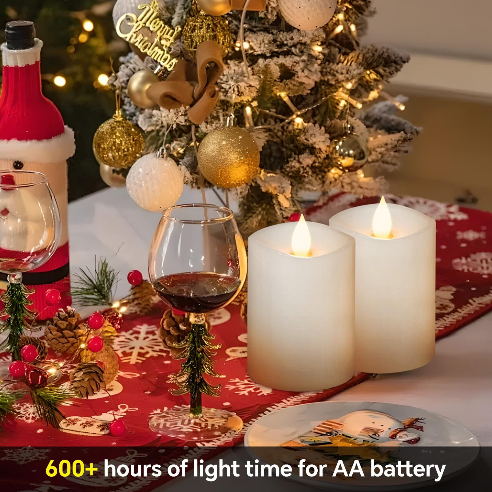 Milysoek 3X4 Flickering Flameless Candles Set Of 2 Real Wax Pillar Led Candles Battery Candles With Timer 4 Inch Flameless Candles With Remote Battery Powered Candles For Holiday Home Decor White