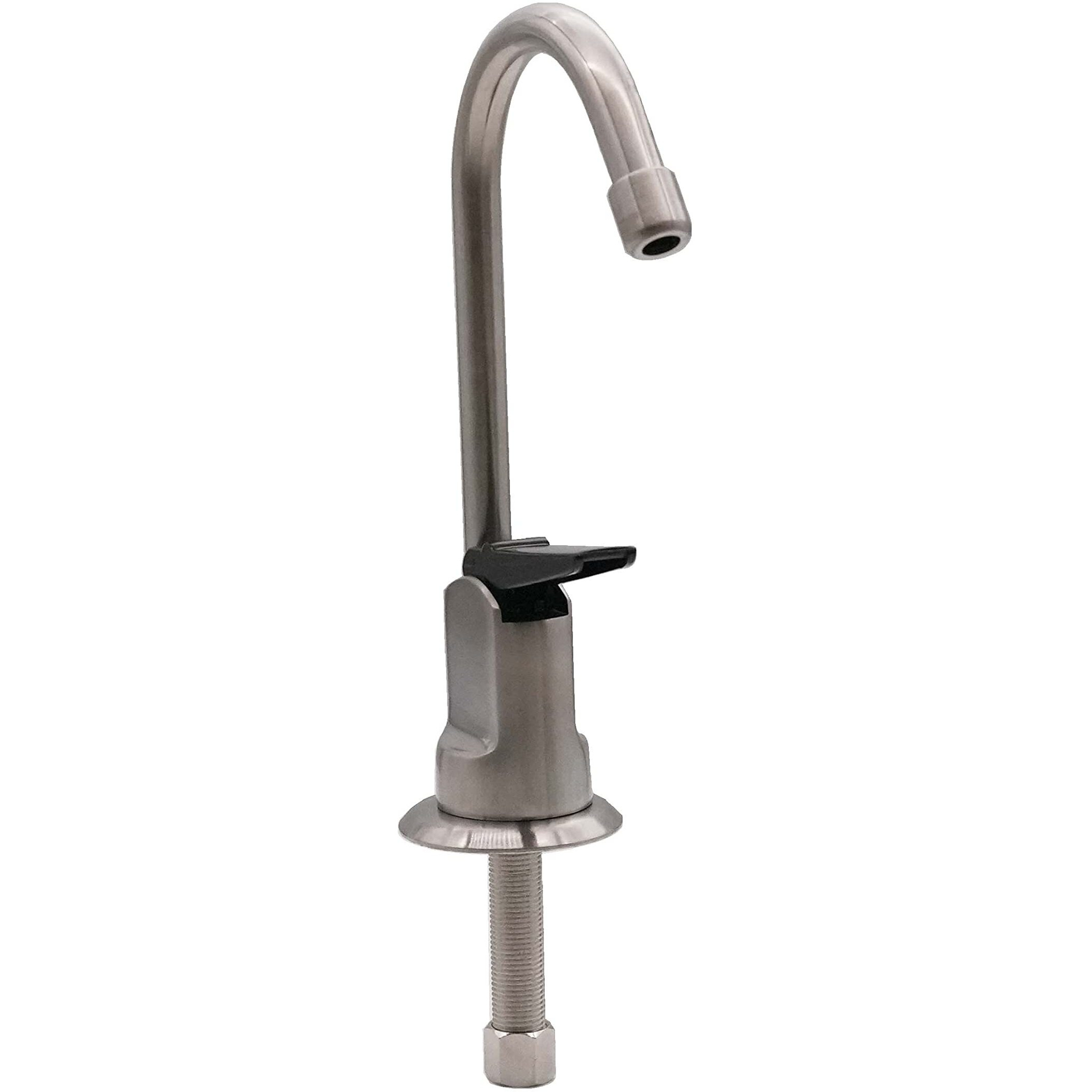 Westbrass D203-Nl-20 6"" Touch-Flo Style Pure Cold Water Dispenser Faucet  1 Pack  Stainless Steel