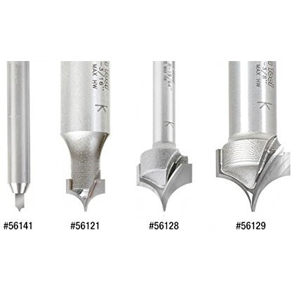 Amana Tool - 56141 Solid Carbide Pt. Cutting Roundover 1/32 Radius X 5/64 Dia X 3/16 X 1