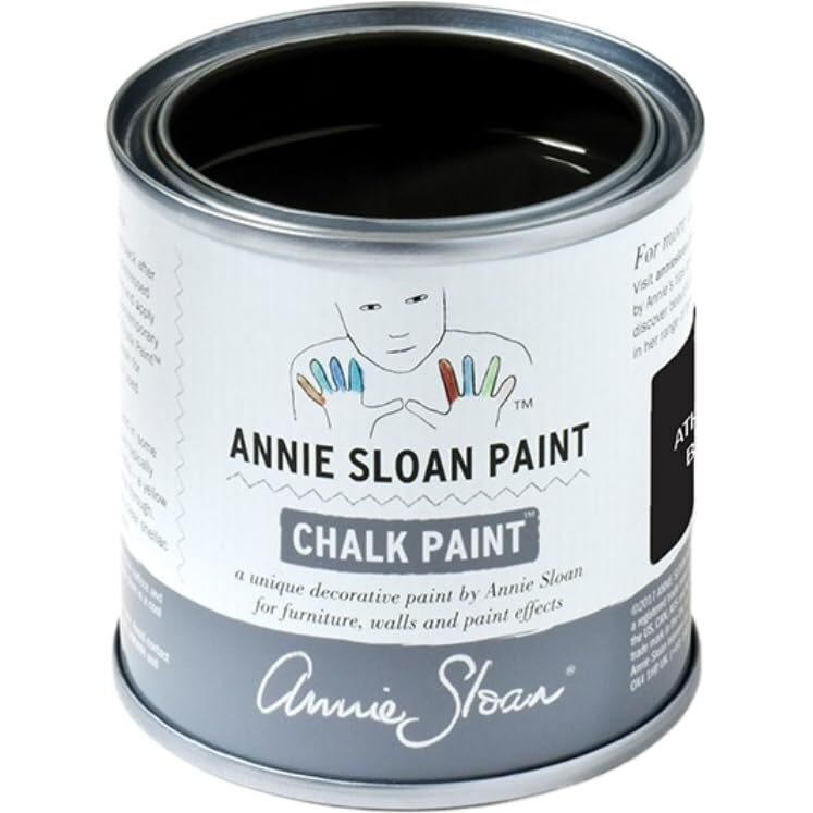Annie Sloan Chalk Paint For Furniture With No Sanding Or Priming (Athenian Black  120 Ml/4.06 Fl Oz)