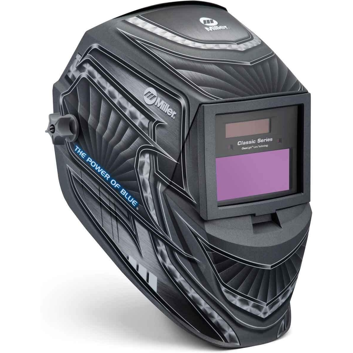 Miller 288519 Classic Series Auto Darkening Welding Helmet With Clearlight Lens  Metal Matrix