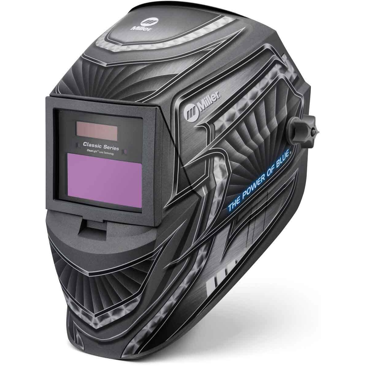 Miller 288519 Classic Series Auto Darkening Welding Helmet With Clearlight Lens  Metal Matrix