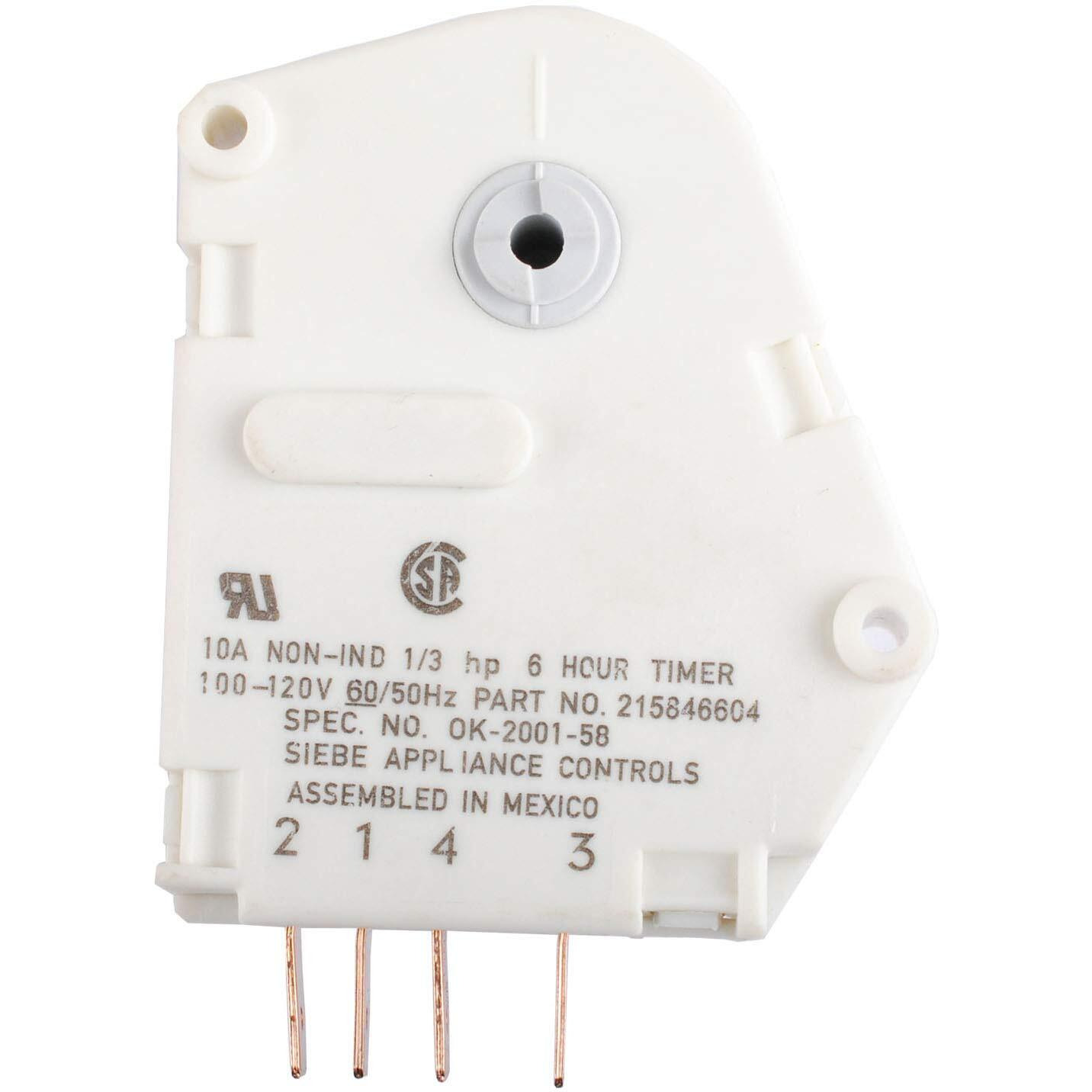 Ap2592907 Refrigerators Defrost Timer For Frigidaire 120V 6 Hour 21 Minutes 215846604 Timer Fits Fridge And Freezers By Ketofa