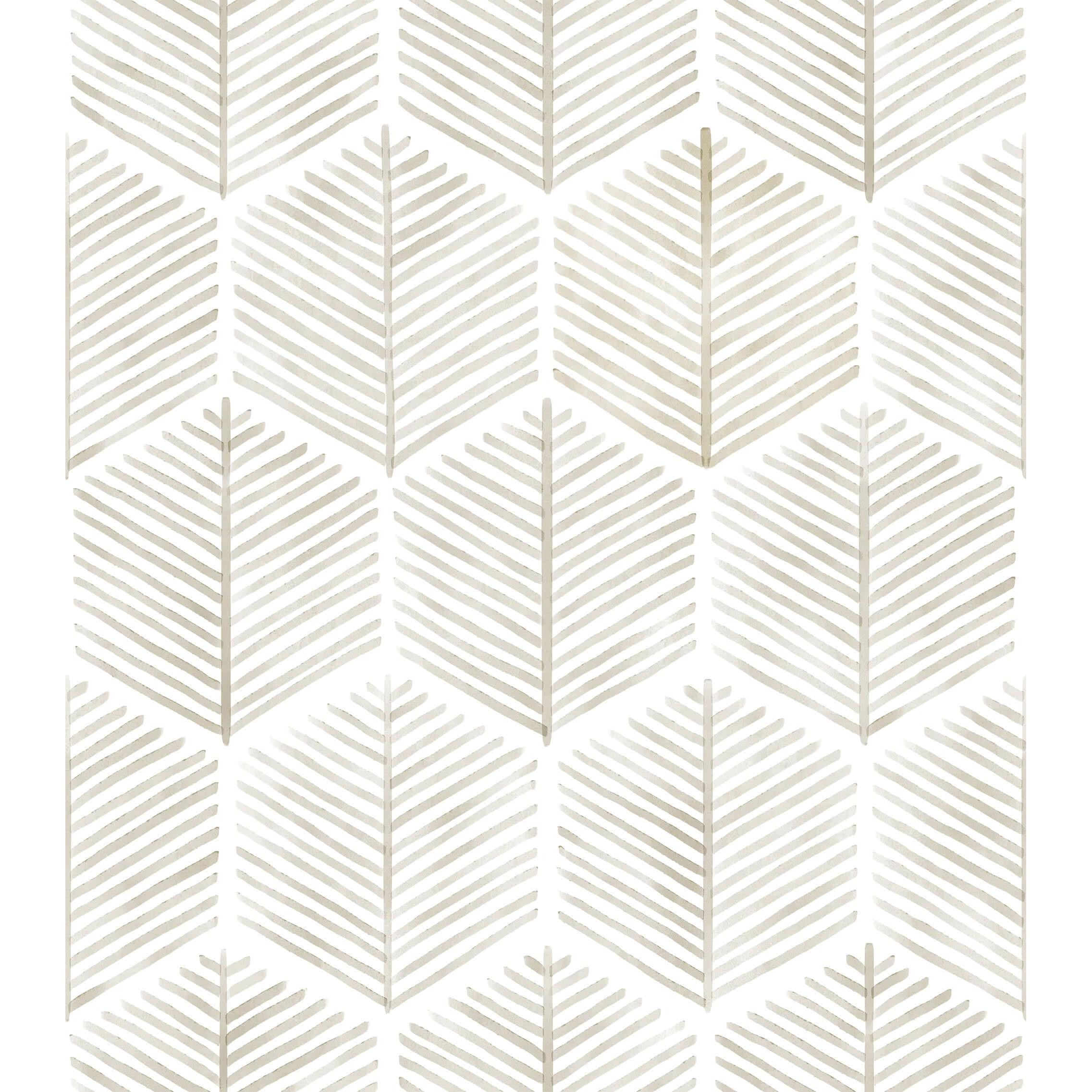 Melunmer Modern Peel And Stick Wallpaper Boho Contact Paper For Cabinets/Drawers 393In W 17.3In L Self Adhesive Removable Wallpaper For Bedroom/Bathroom Waterproof Geometric Contact Paper Beige/White