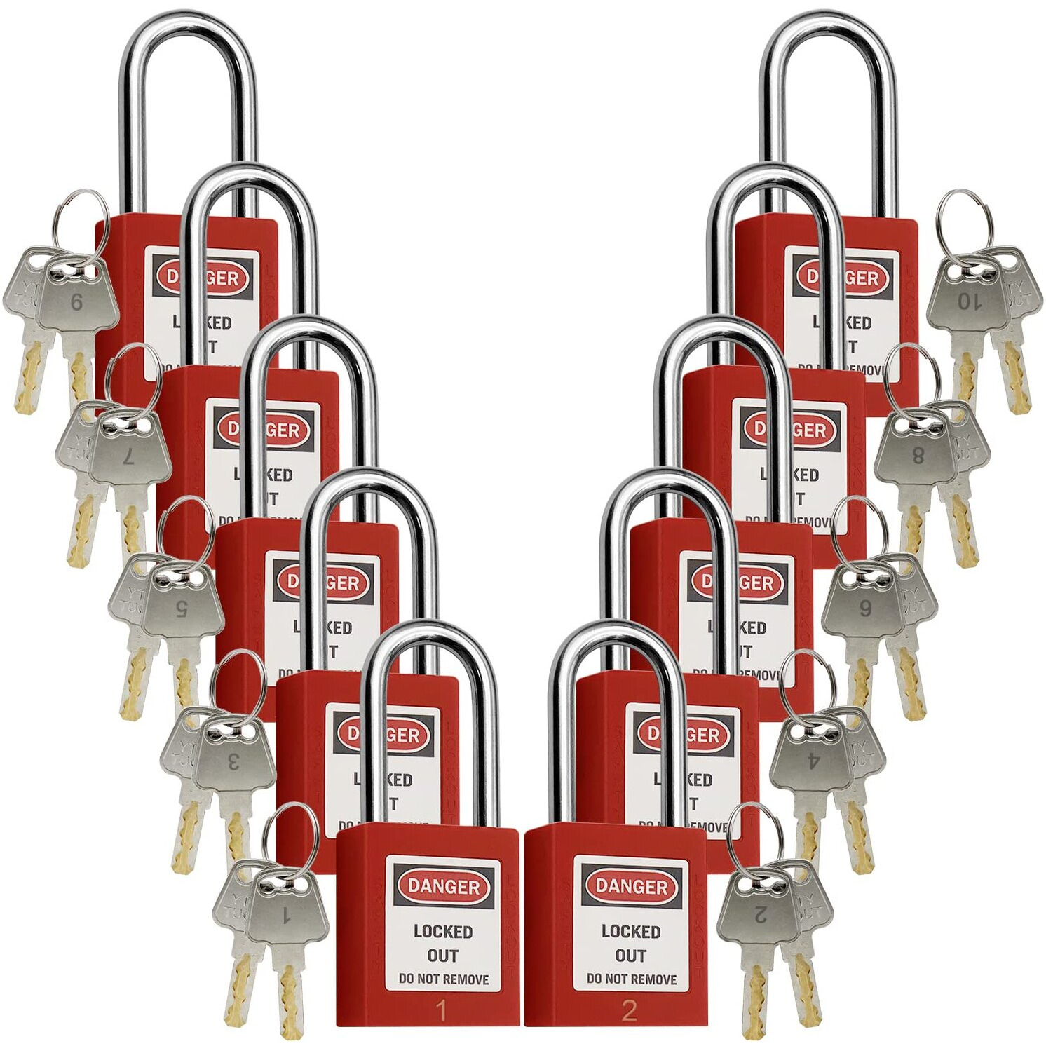 Lockout Tagout Locks  Safety Padlocks  Loto Locks Keyed Differently Lock Out Tag Out Device Plastic