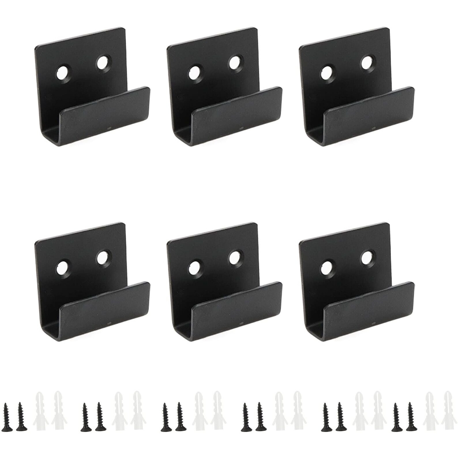 Rannb Wall Mounted Hook Fastener Tile Bracket For Ceramic Tile Display Small - 6Pcs