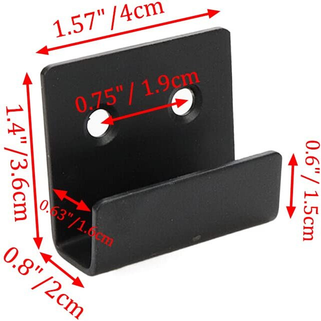 Rannb Wall Mounted Hook Fastener Tile Bracket For Ceramic Tile Display Small - 6Pcs