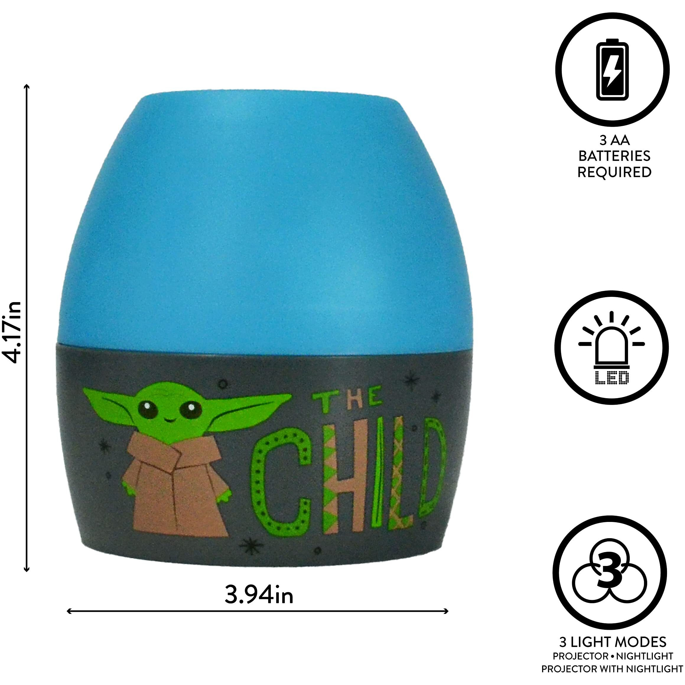 Idea Nuova Star Wars The Mandalorian Featuring Grogu Scene Projection Kids Lamp And Nightlight