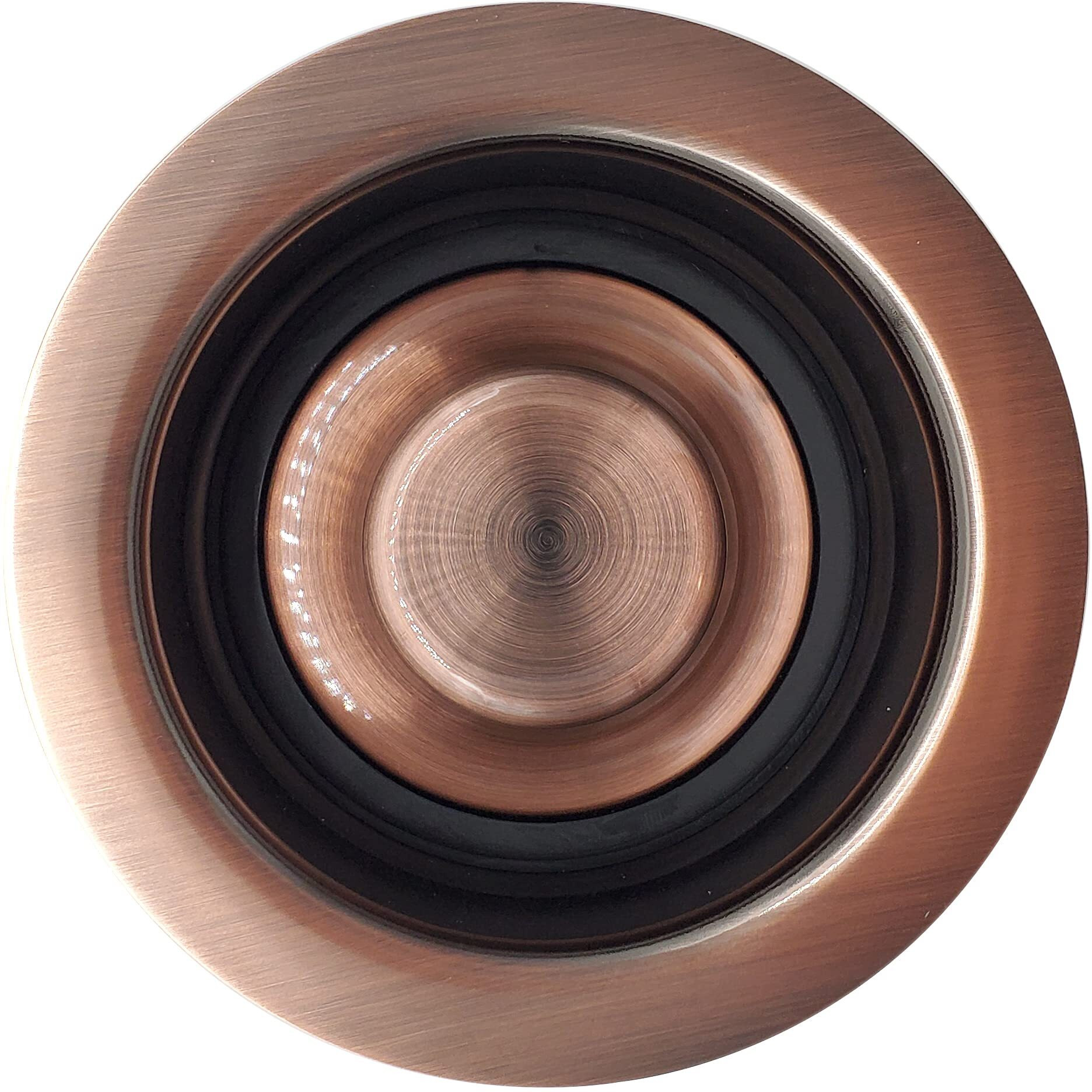 Westbrass D2089-11 D2089 Waste Disposal Flange And Stopper  1-Pack  Antique Copper