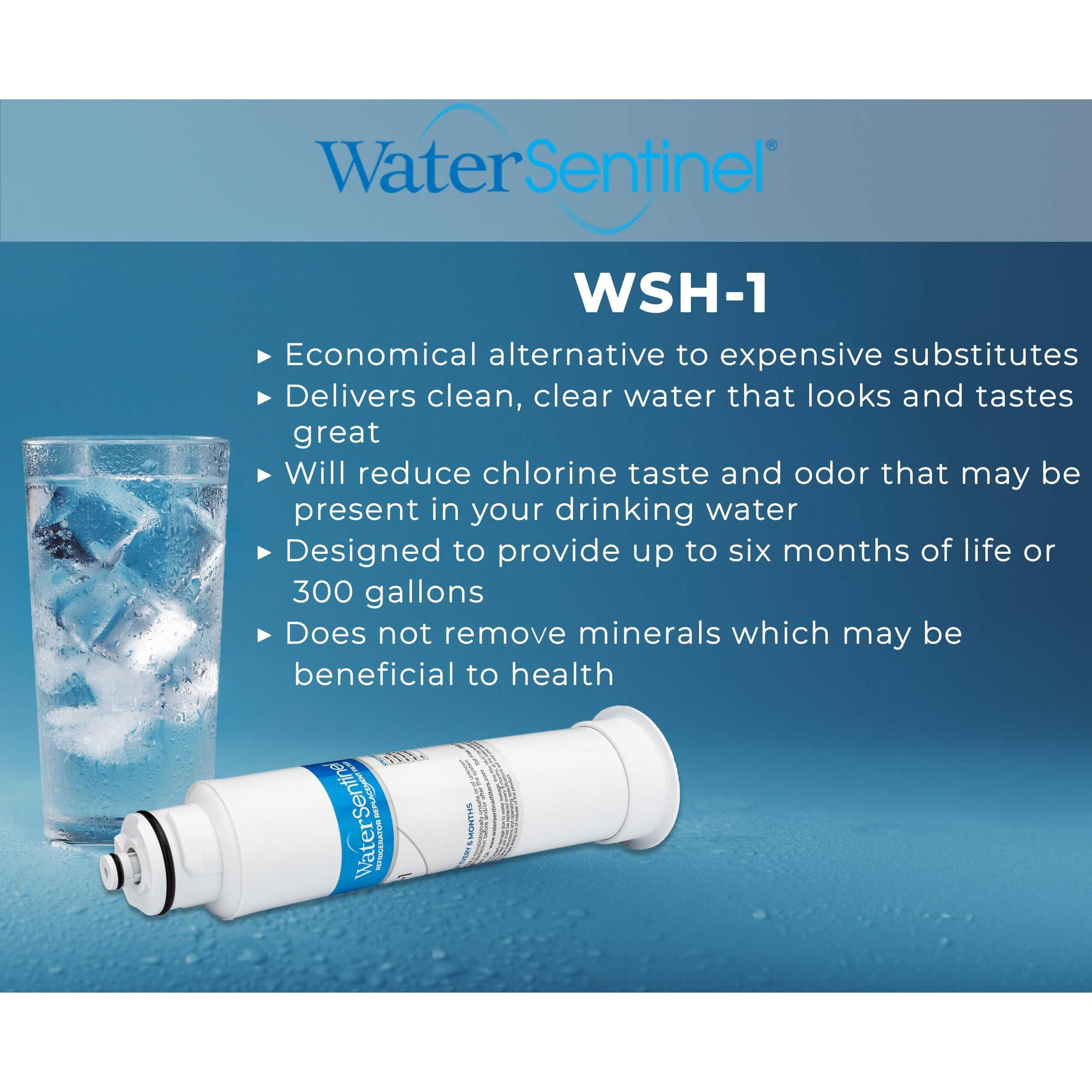 Watersentinel Wsh-1 Refrigerator Replacement Filter Fits Hisense Hx2017F-A  Hx2017Fr-A