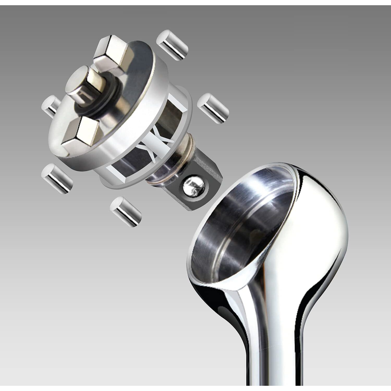 Zero Degree 38151 Ultra-Precise Gearless Ratchet - Nickel Plated High-Carbon Steel With Asme Certified Torque - Durable & Rust-Resistant - Used For Tight Spaces  3/8"" Drive