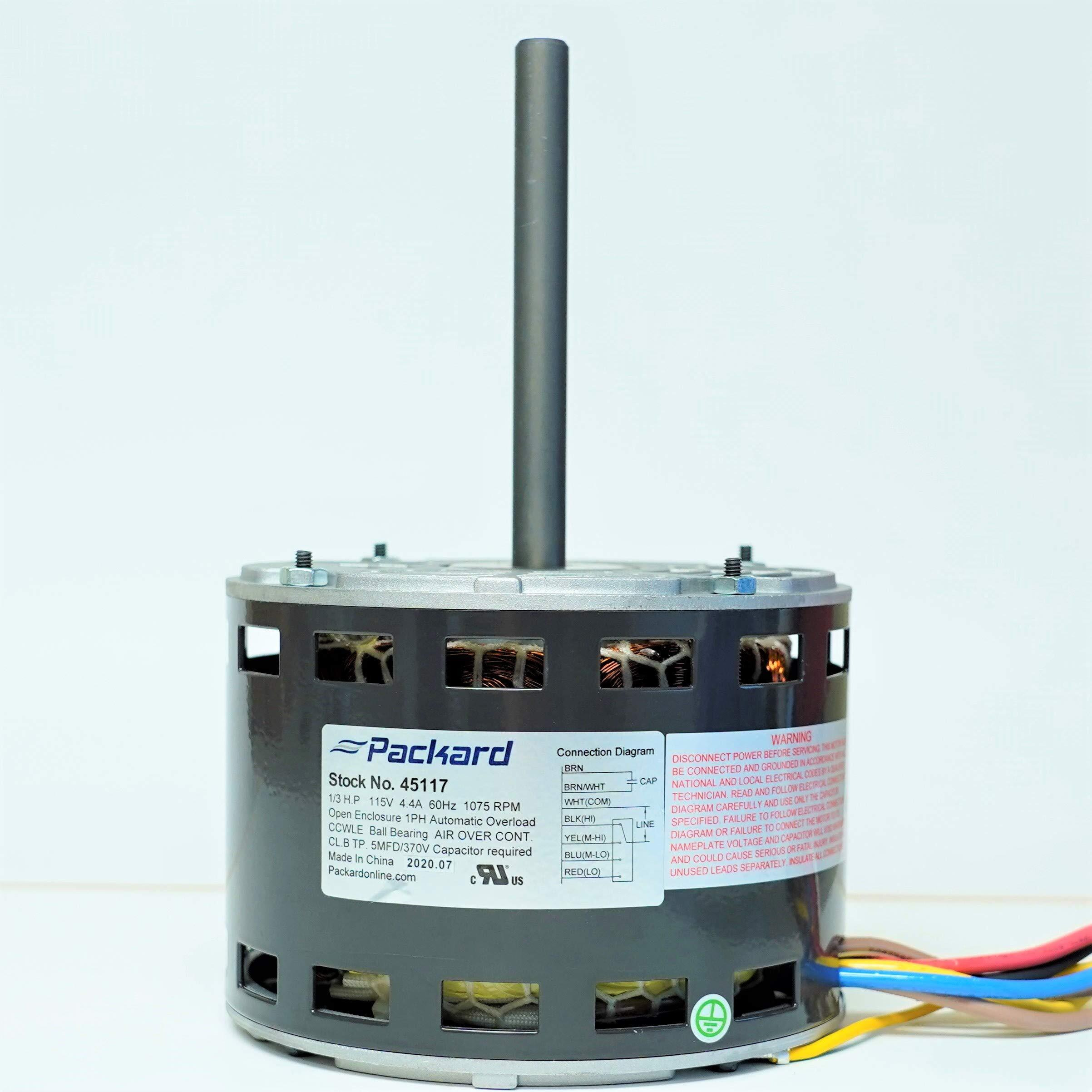 Packard 45117 Furnace Blower Fan Motor For Carrier Hc41Ae117A 1/3Hp