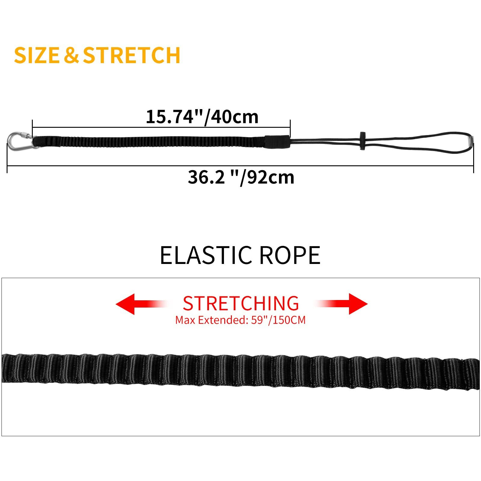 Retractable Tool Lanyard  3 Pack Safety Tool Leash With Aluminum Lock Carabiner Clip And Adjustable Loop End  Fall Protection Tough Scaffold Tether For Hand Tools/Construction/Scaffolding/Roofing