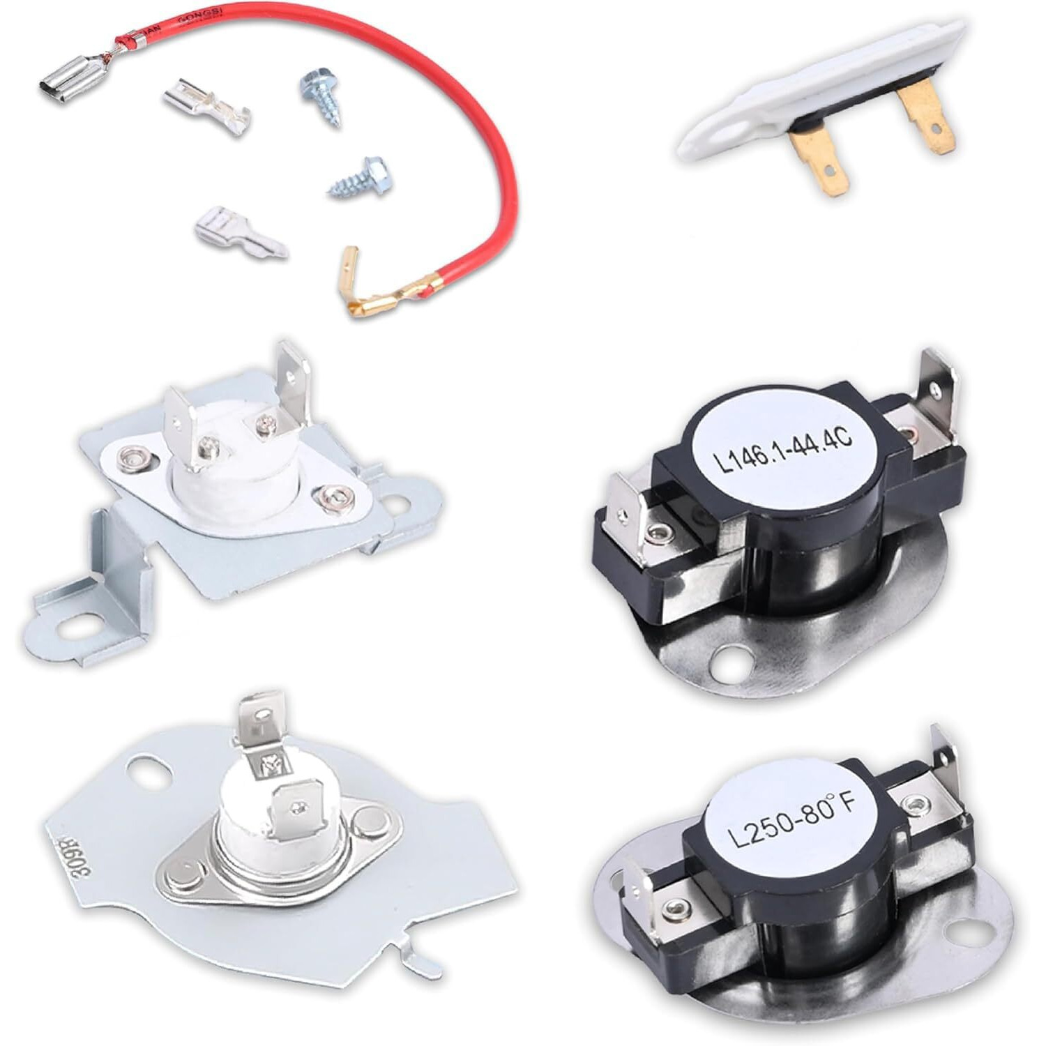 Dryer Thermal Fuse And Thermostat Cut Off Replaces For Maytag Epic Z Bravos Medb765Fw0 Medb835Dw4 Med9600Sq0 Med9700Sq0 Med9800Tq0 Medx500Xw0 Medx700Xw0 Medx700Xl0 Medc700Vw0 Medb855Dc4 Med3500Fw1
