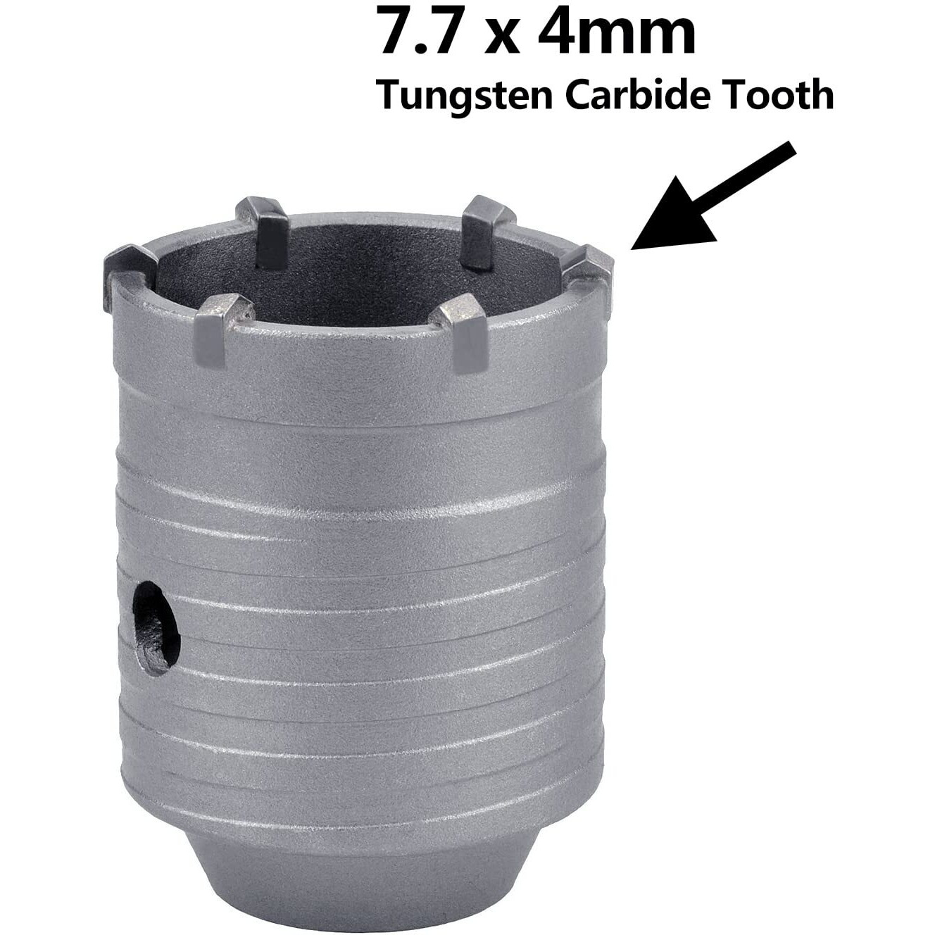 68Mm (2-2/3 Inch) Concrete Hole Saw With 220Mm Sds Plus Shank Connecting Rod  Guicgoc Tungsten Carbide Teeth (7.7Mm X 4Mm) Cement Hole Saw For Concrete Cement Brick Wall Stone 68Mm /2-2/3 Inch