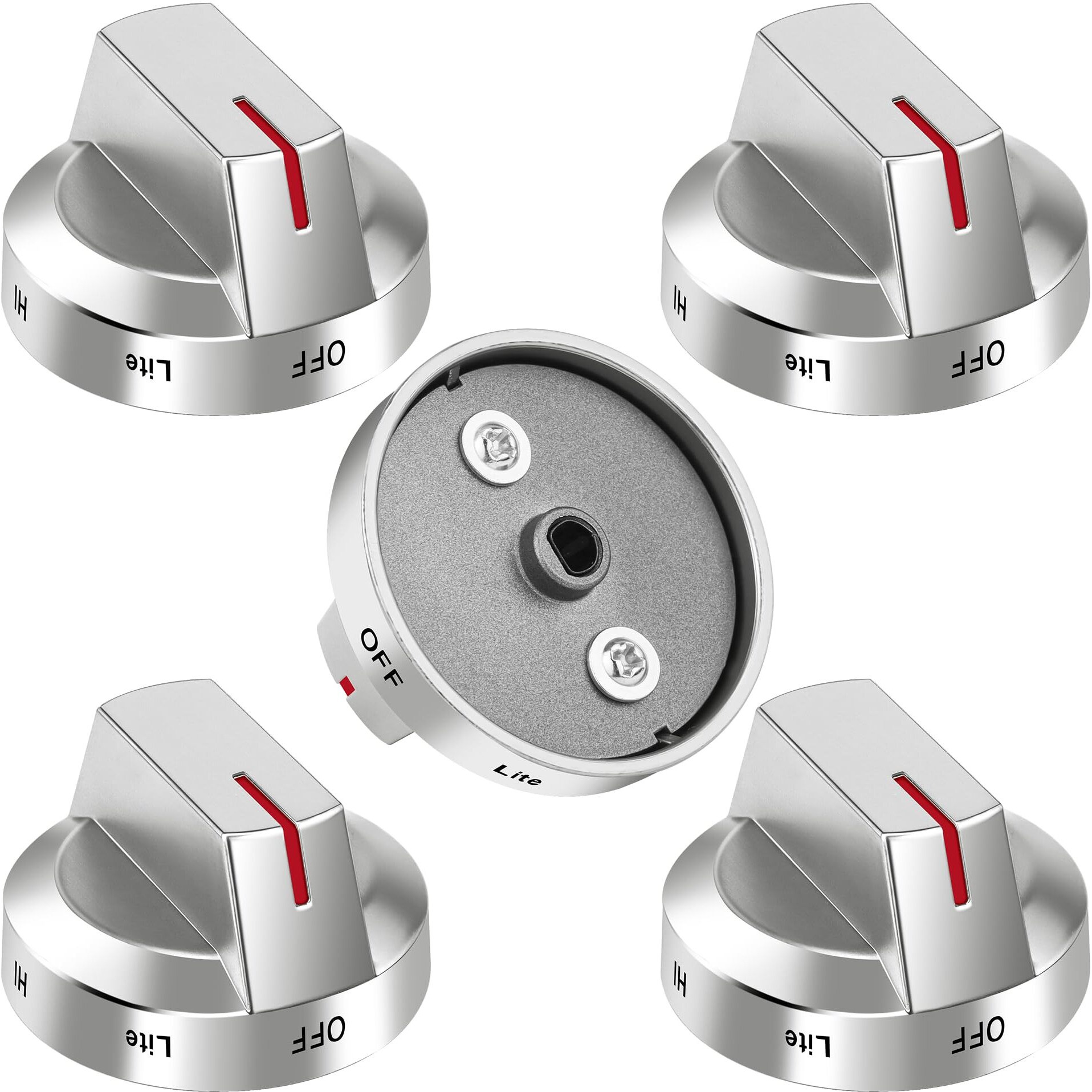 Ami Parts Dg94-03500A/Z For Samsung Stove Knob Replacement (5Pck) And Dg94-04167 Dg94-03500U Gas Stove Knobs-Models Nx60T8111Ss Nx60T8311Ss Nx60T8711Ss For Samsung Oven Burner Top Stove Knobs