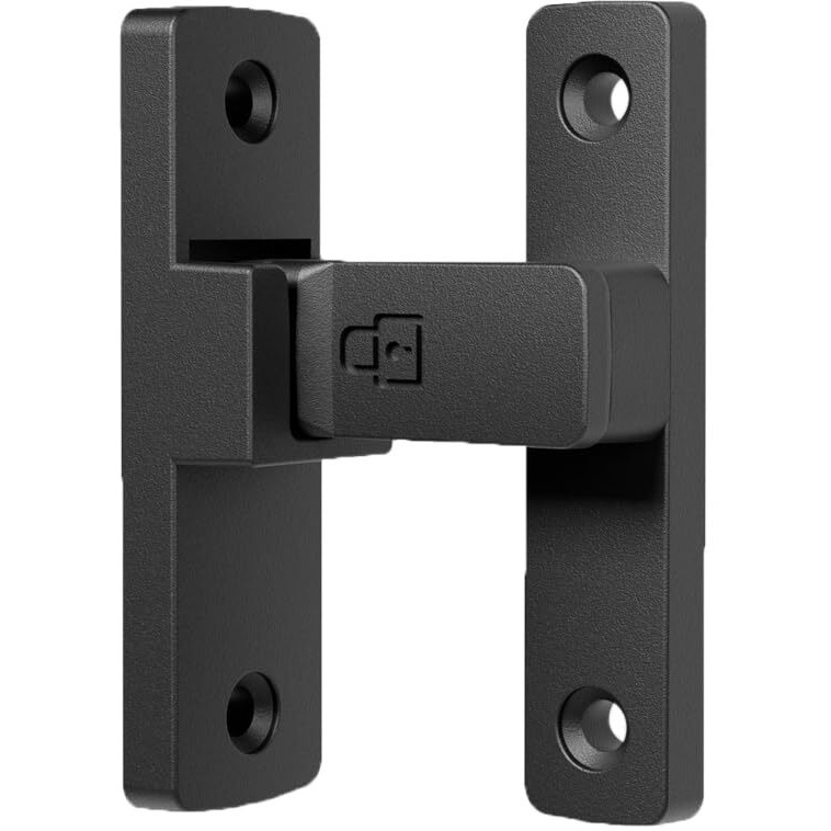 Etekjoy Heavy-Duty Flip Latch Lock 90/180 Degree Sliding/Swinging Door Lock Latch Bolt For Gate Barn Garage Garden Fence Shed Window Cabinet (Black  90 Degree)