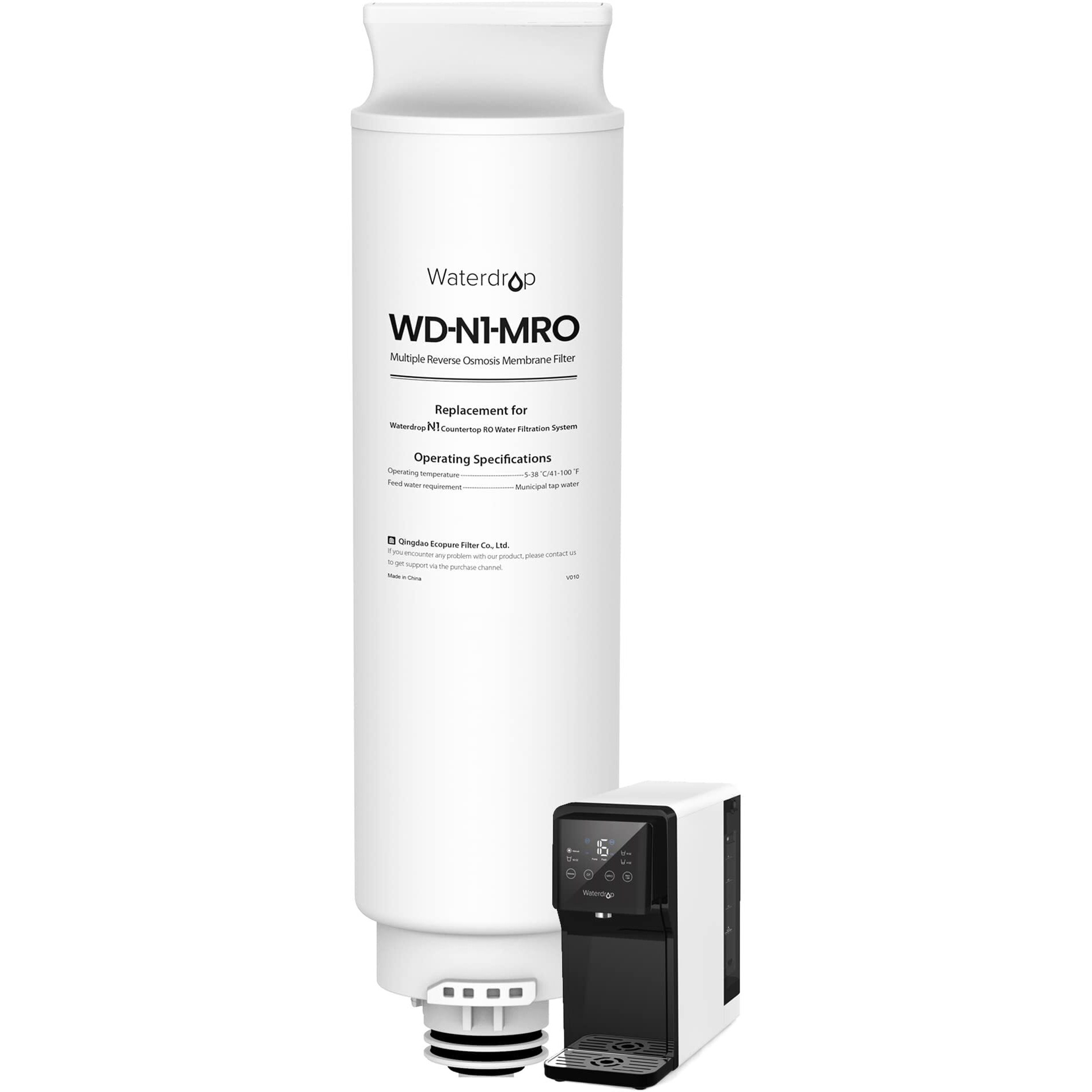 Waterdrop Wd-N1-Mro Filter  Replacement For Wd-N1-W Countertop Reverse Osmosis Water Filtration System  18-Month Lifetime